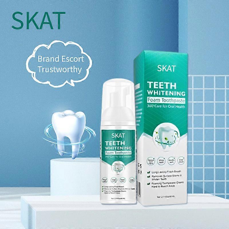 2/3Pcs Toothpaste Whitening Foam Foaming Toothpaste Intensive Stain Removal Teeth Mousse Toothpaste Brightening Foam