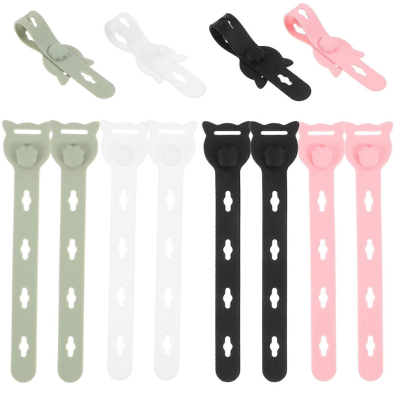 Cable Organizer for Desk Cord Management Ties Cartoon Users with Desk Organization Needs 12Pcs