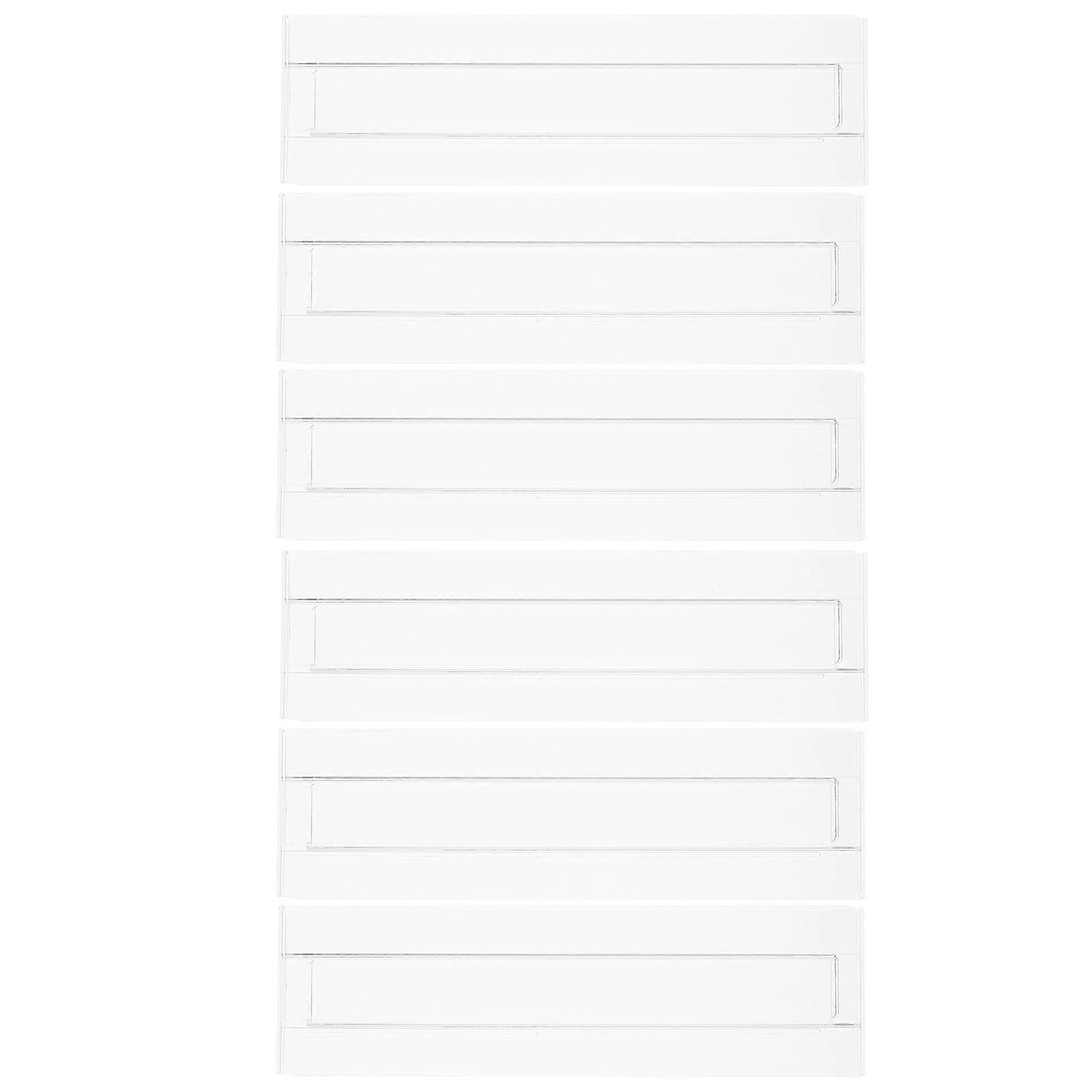 Clear Drawer Organisers Plastic Dividers Home Use 52x8x0.3cm Storage Organization