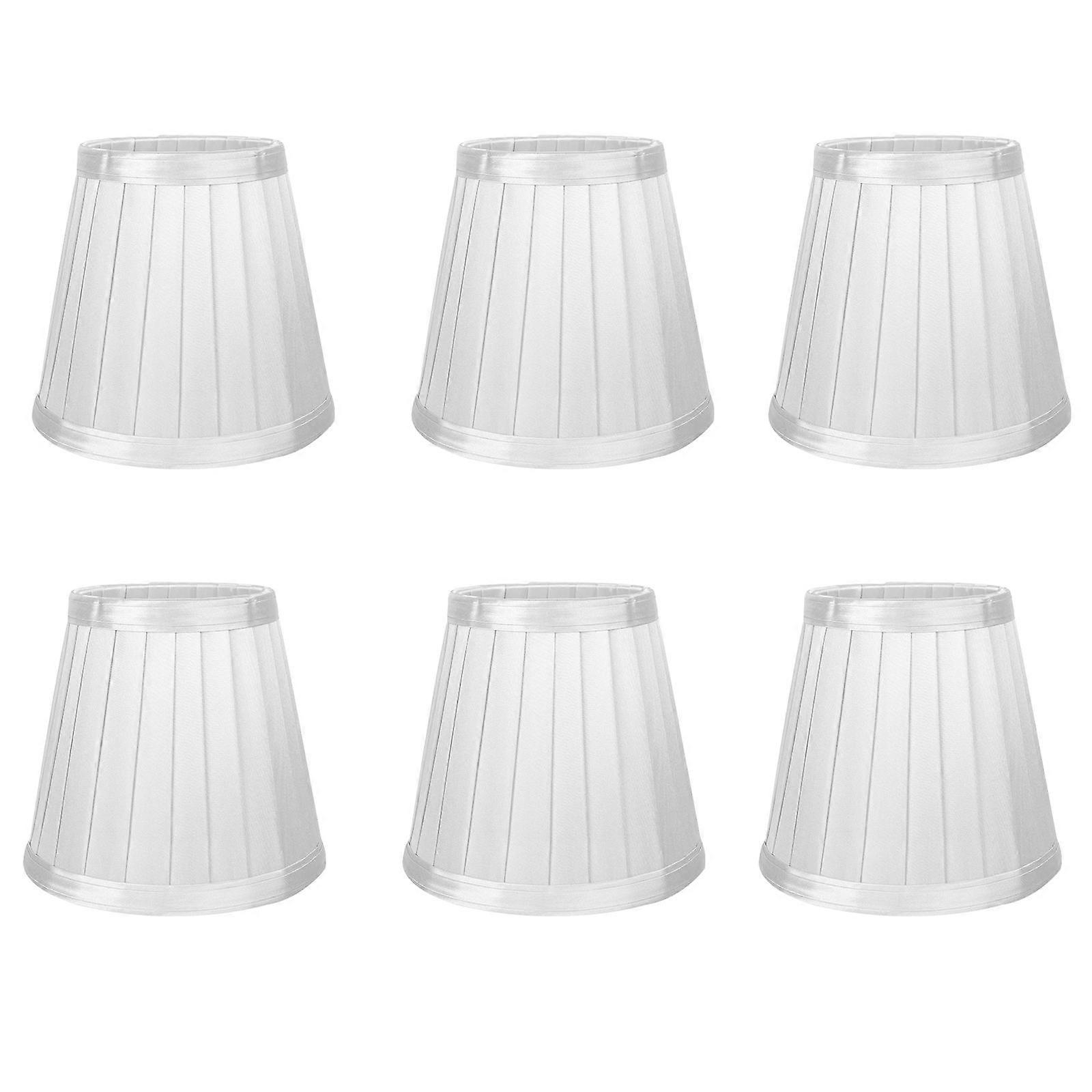 Wall Lamp Shade Small Lamp Shades For Bedroom Modern Simple Style Cloth 12.00X11.00X8.50CM Create Warm Atmosphere 6Pcs