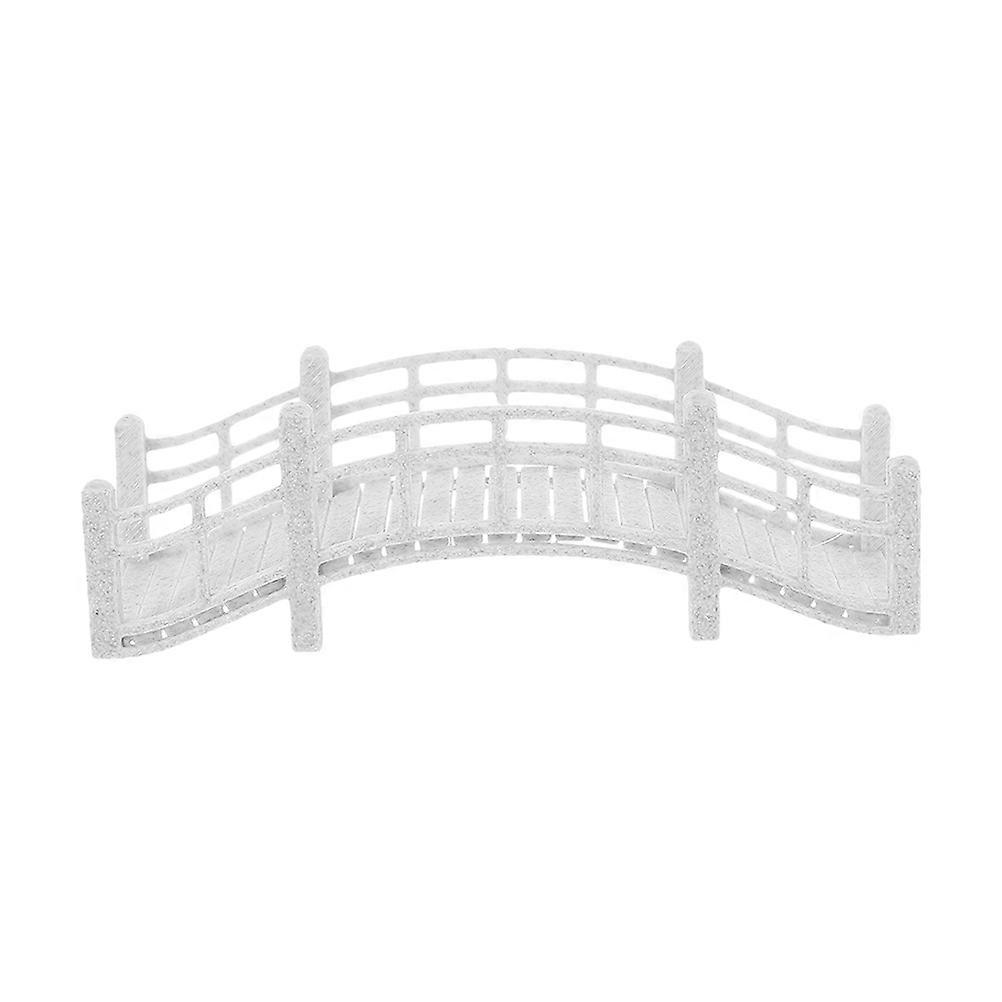 Miniature Garden Figurines Arch Bridge Material Decorative for Sand Table Scene 8.00X3.00X2.40CM 1Set