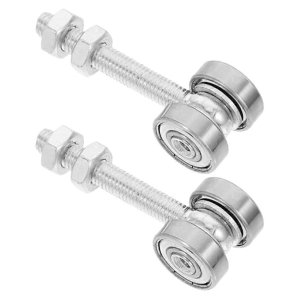 Sliding Door Roller Assembly with Double Bearing Trolley Wheels for Easy Installation and Durable Strut Channel Design, Compatible with Various Doors