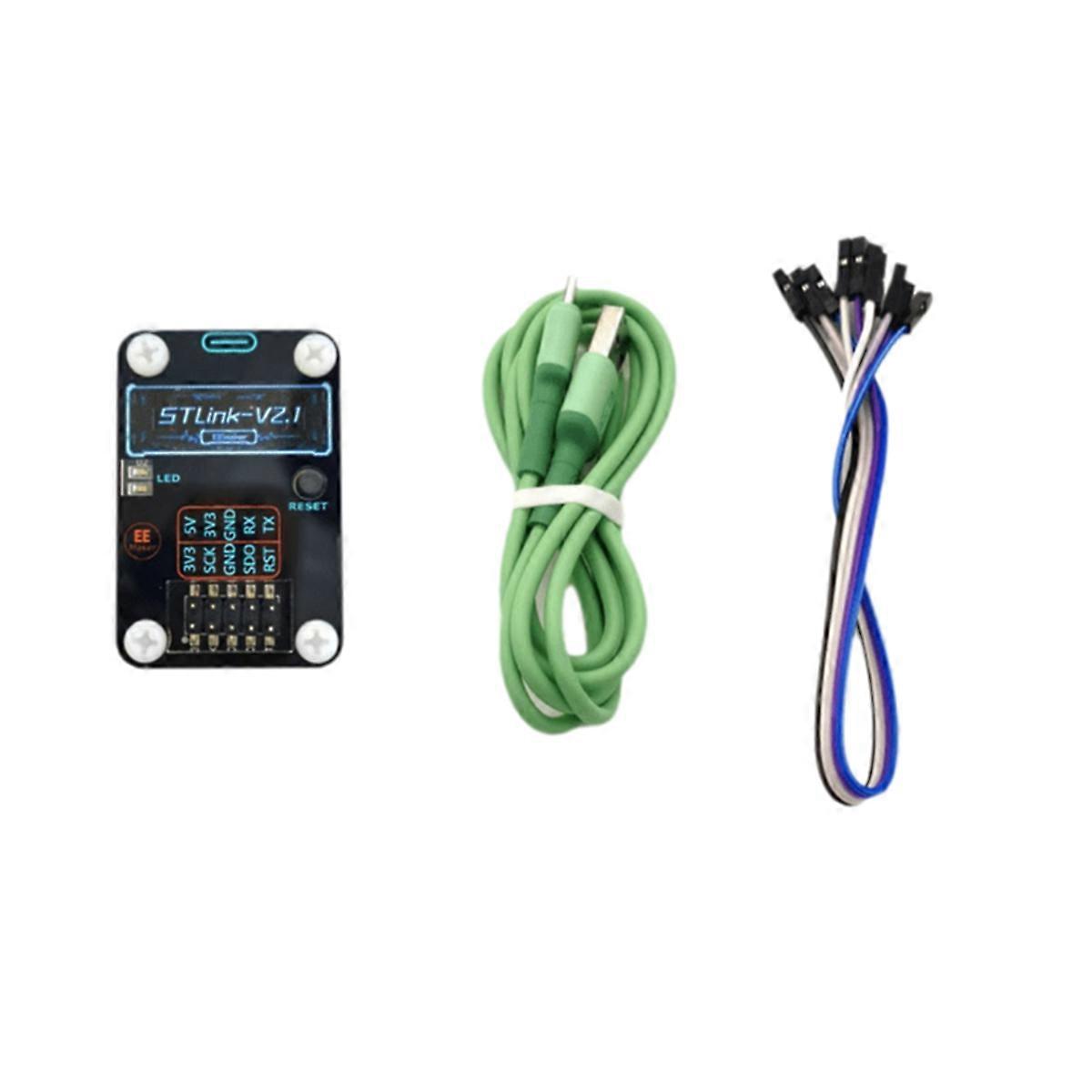 STLINK-V2.1 Simulator Debugging Download STLINK Programming Burning Line Cable STM32 with Serial Po