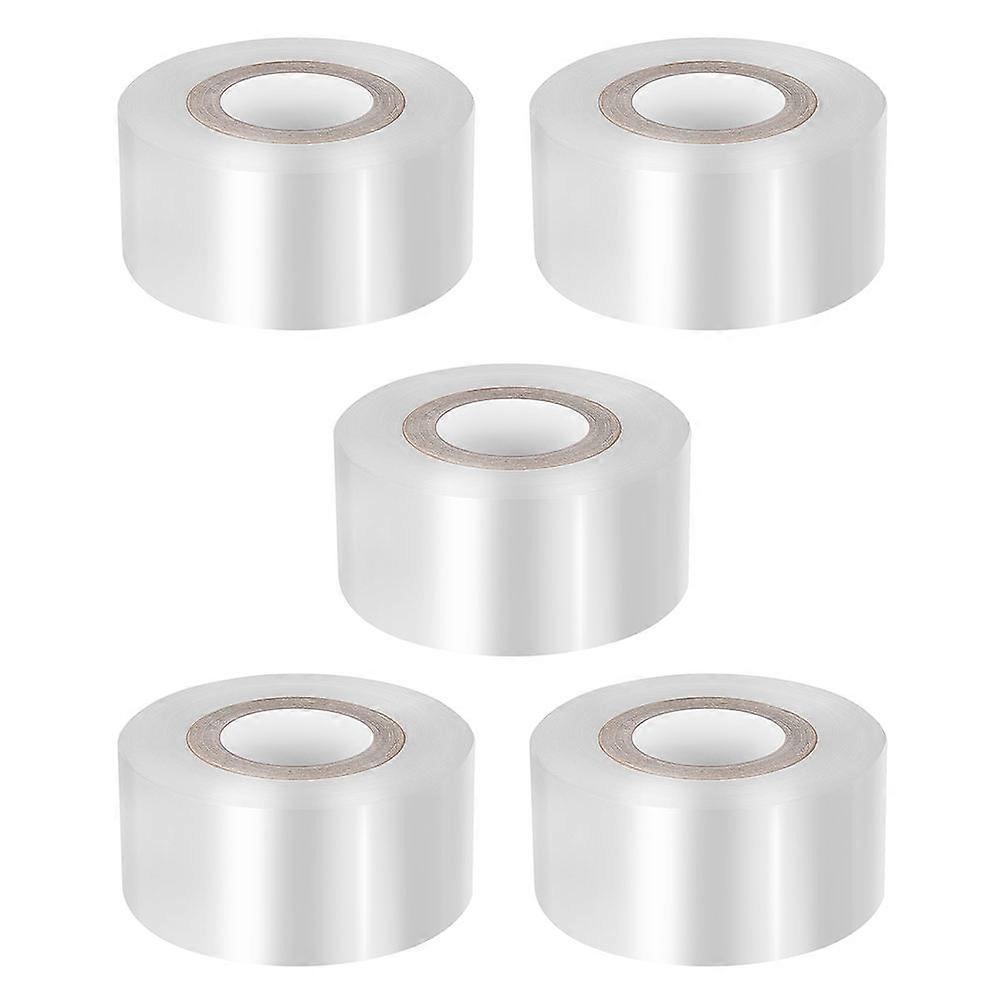 5 Rolls Self Adhesive PE Grafting Tape for Nursery Use Transparent with High Toughness and