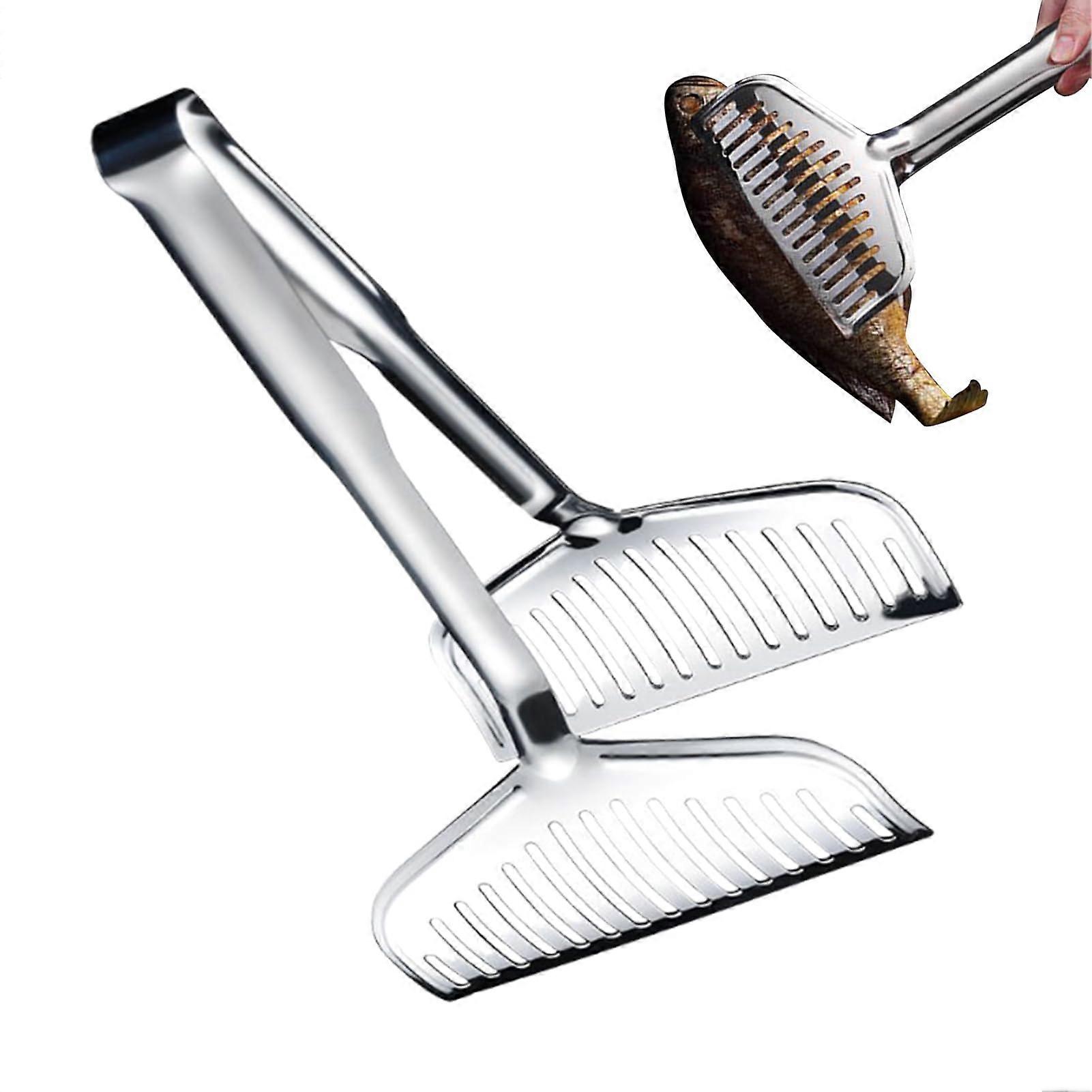 GrillFlipFlops for cooking, nonslip handle, spatula, stainless steel, ideal for grilling, Camping