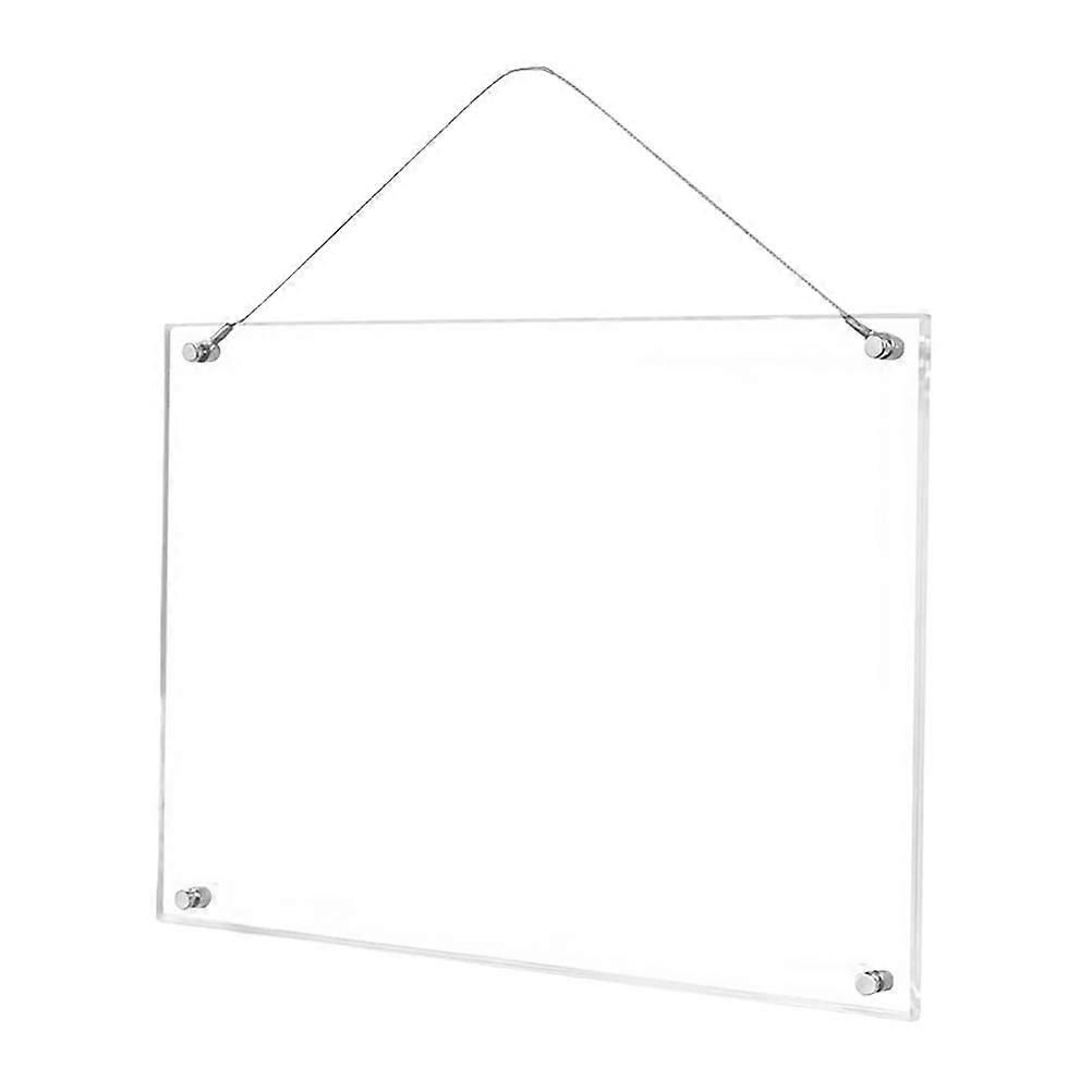 Card Display Stand Acrylic Transparent Award Plaque Office Use 1Pcs