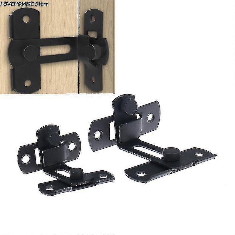 1pc Barn Door Cast Metal Hook Latch Lock Textured Rustic Decoration for Right Angle Sliding Doors, Suitable for Country Style Décor