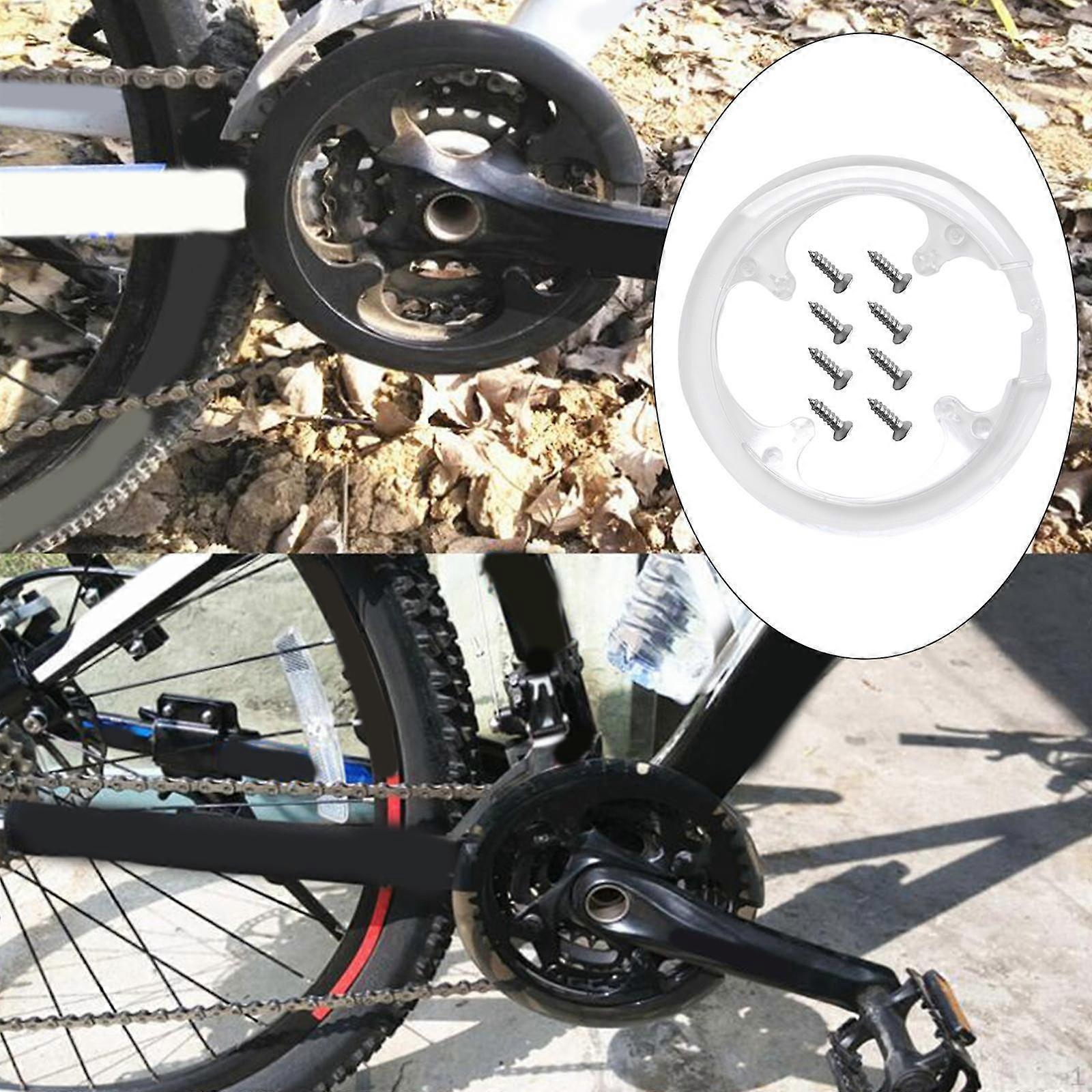 Bike Sprocket Chainring Crankset Guard Chainwheel Protective Cover Accessories (include Screws)
