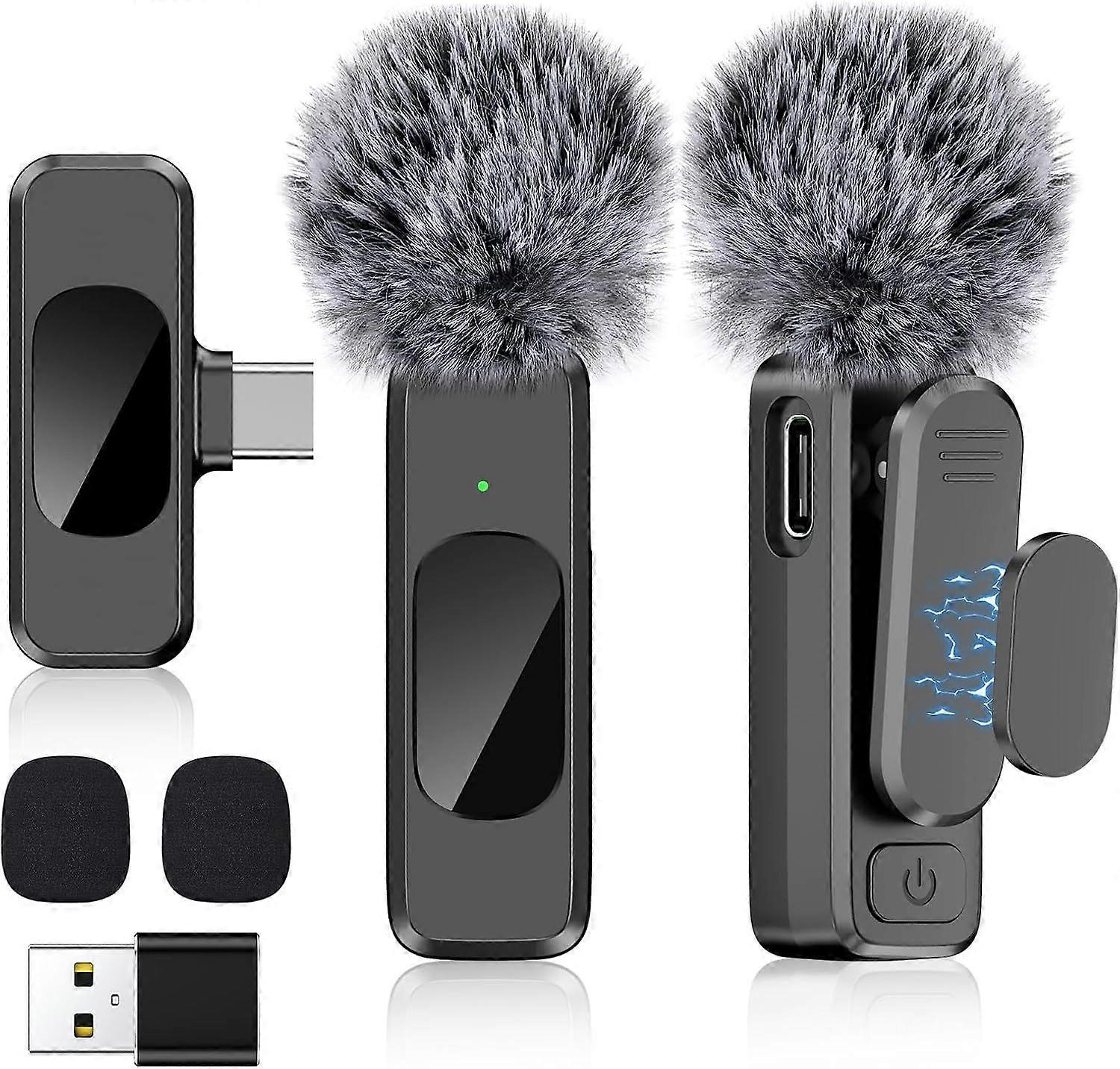 2025 Latest Model Wireless Tie Microphone for Type-C, Android Phone, PC, Mini