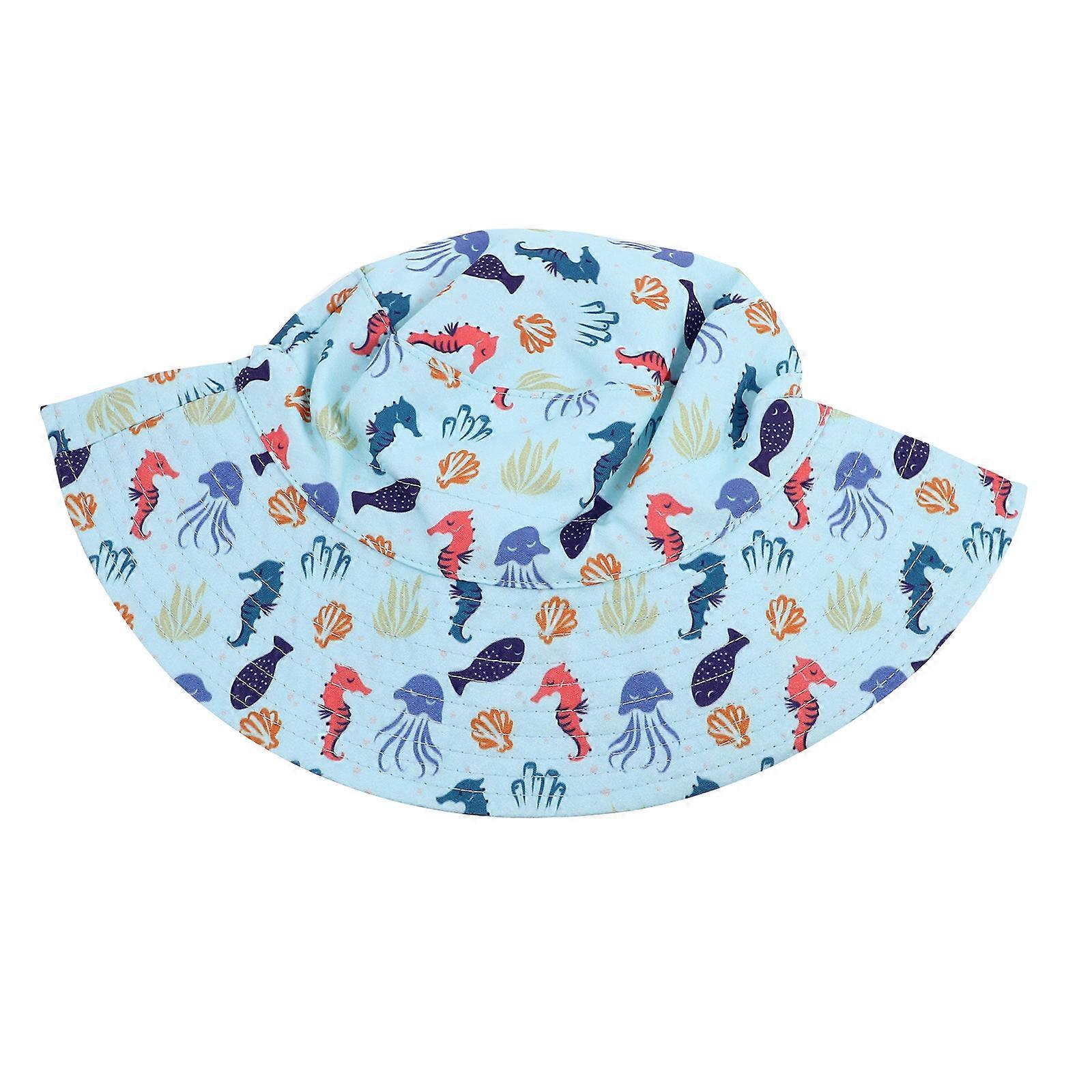 Sun Protection for Kids Bucket Hat with Adjustable Chin Strap UV Protection Assorted Color 1Pack