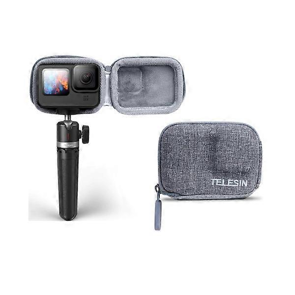 Mini Storage Protective Case Brushed Half Open Quick Release Carry Bag for GoPro 11 Hero 11 GoPro 10 Hero 10 9 Black