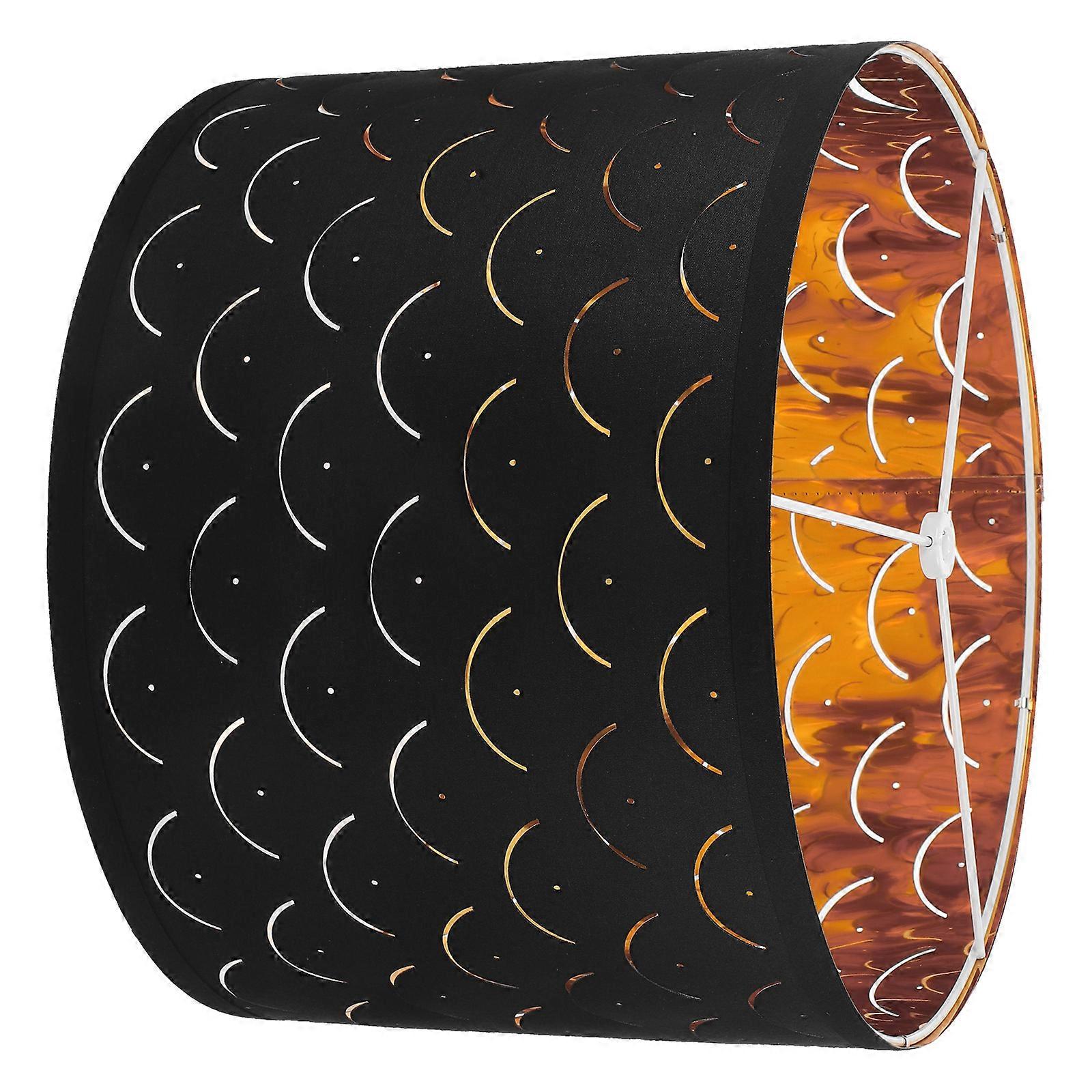 Black Fabric Lampshade Simple Style For Floor Lamp Easy Installation 33x33x24cm Decorative 1Pcs