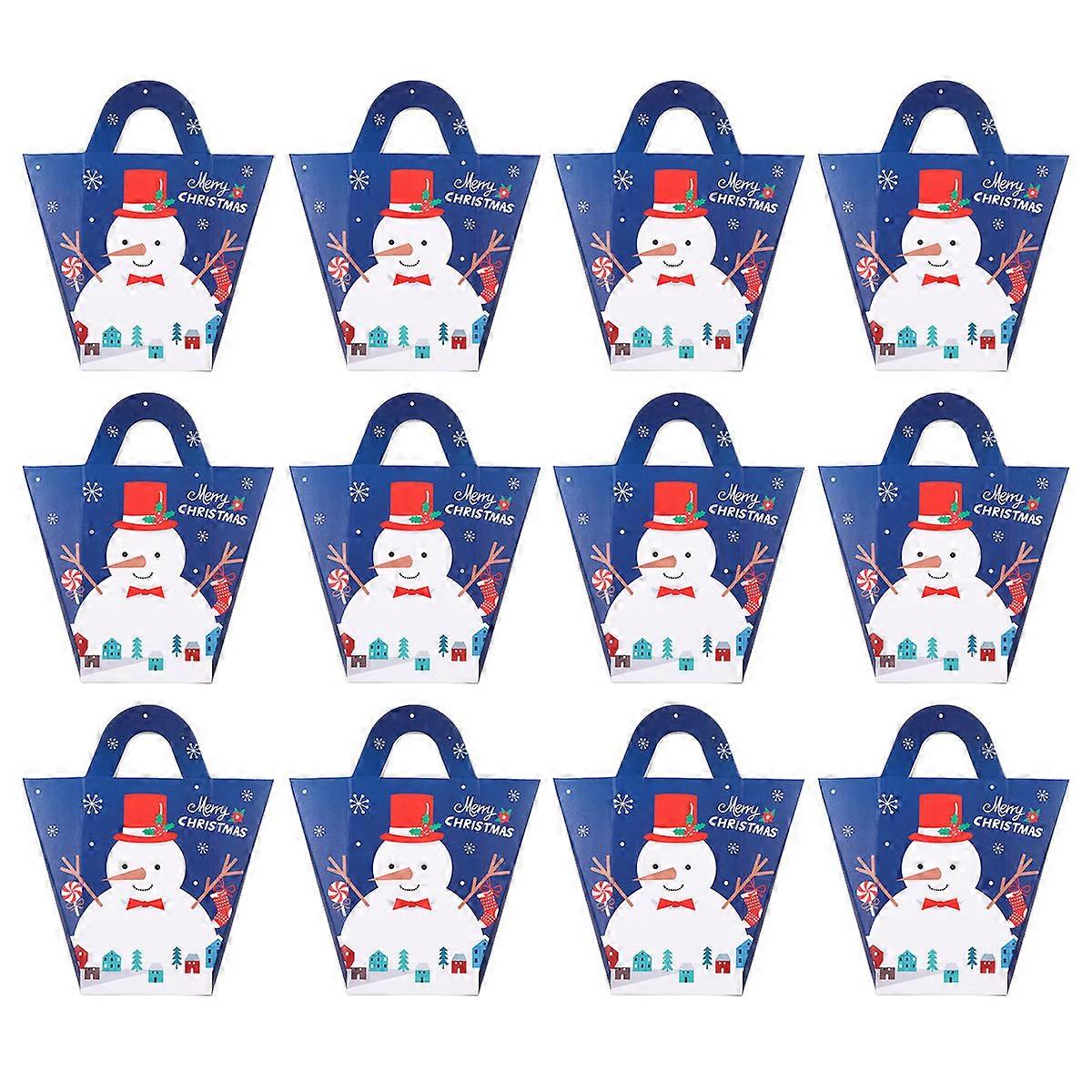 Mini Present Boxes Handheld Candy Boxes Chic Cartoon present Cases present Giving Assorted Color Rectangular 12Pcs