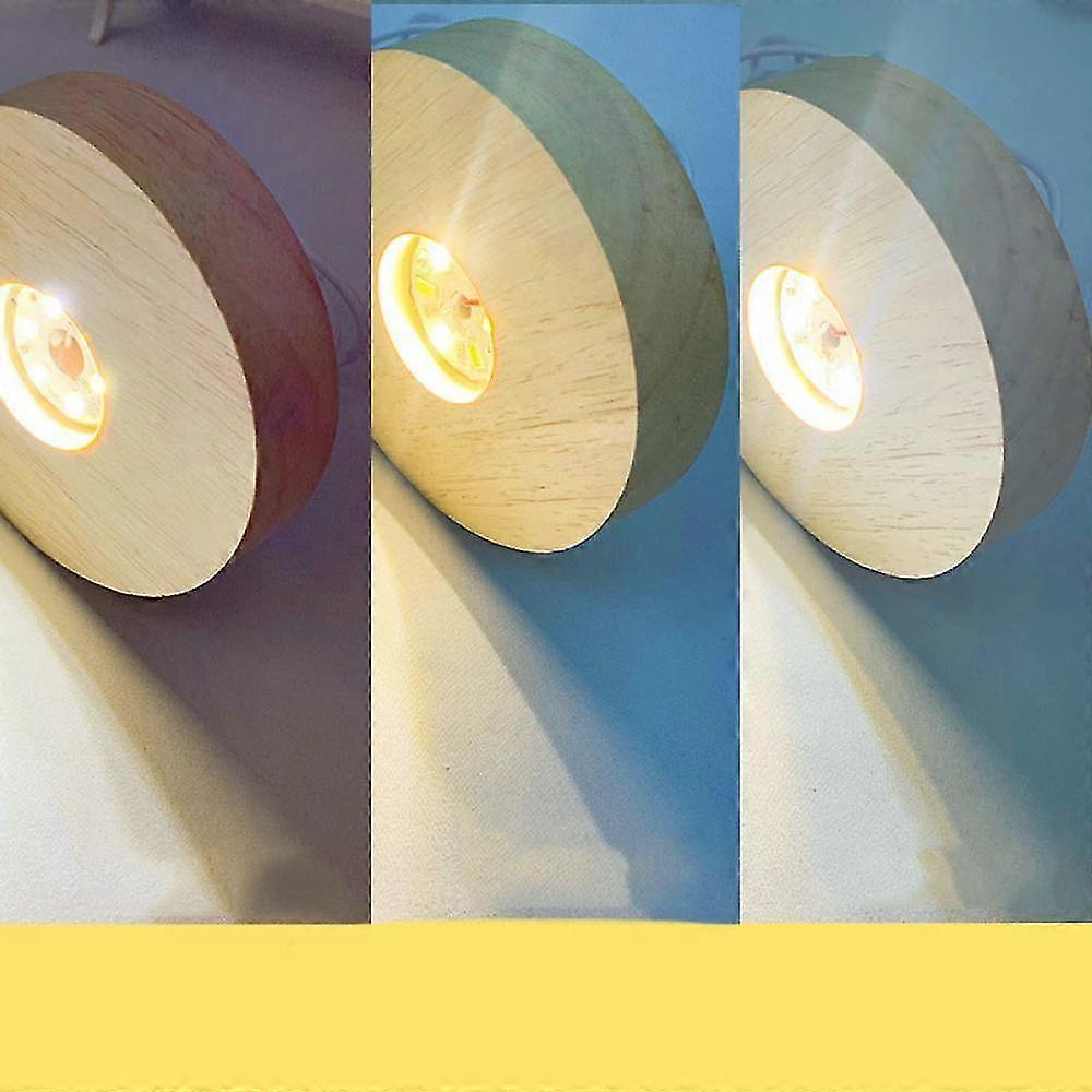 Simple Plug-in Light Model with Round Diameter of 12cm and Thickness of 2cm, Suitable for Various Home Decor Styles