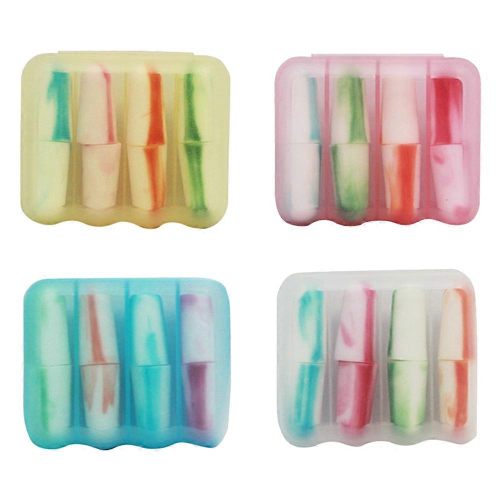 Sleeping Earplugs Anti-Noise Earplug Mute Ear Protector Noise Sleeping Learning PU Foam Tapered Shape 4 Pcs