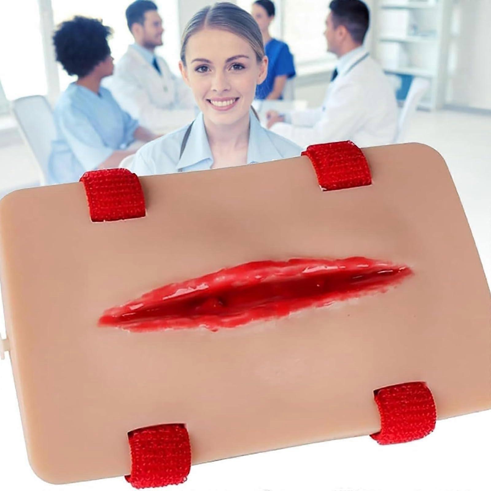 Trauma-Simulation Wound Practice Model Portable Wound Dressing Trainer Reusable First Aid Training For Hemostasis Medical Education