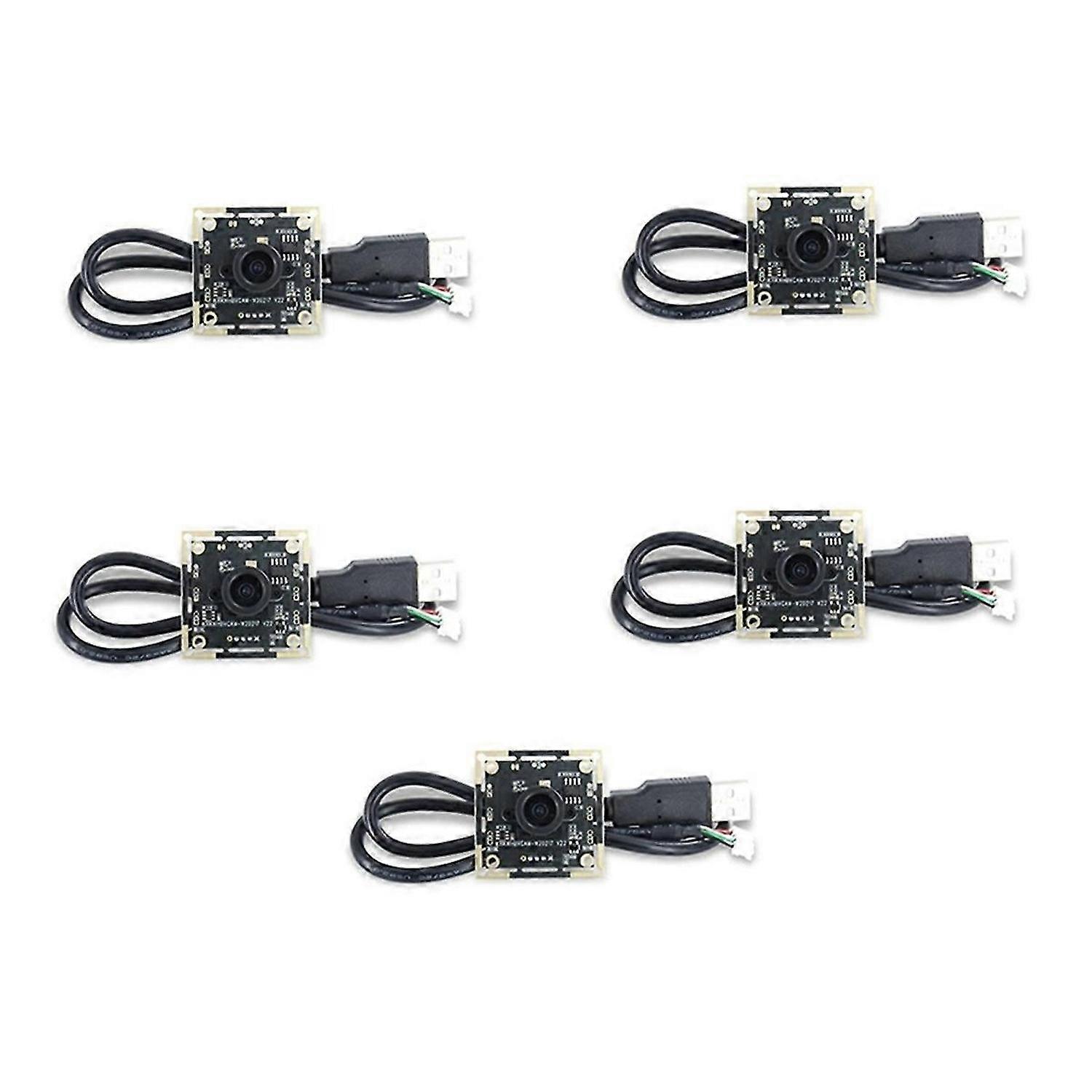 5pcs OV9732 1MP USB Camera Module, 100° FOV, 1280x720, Manual Focus, Supports QR & Face Recognition,