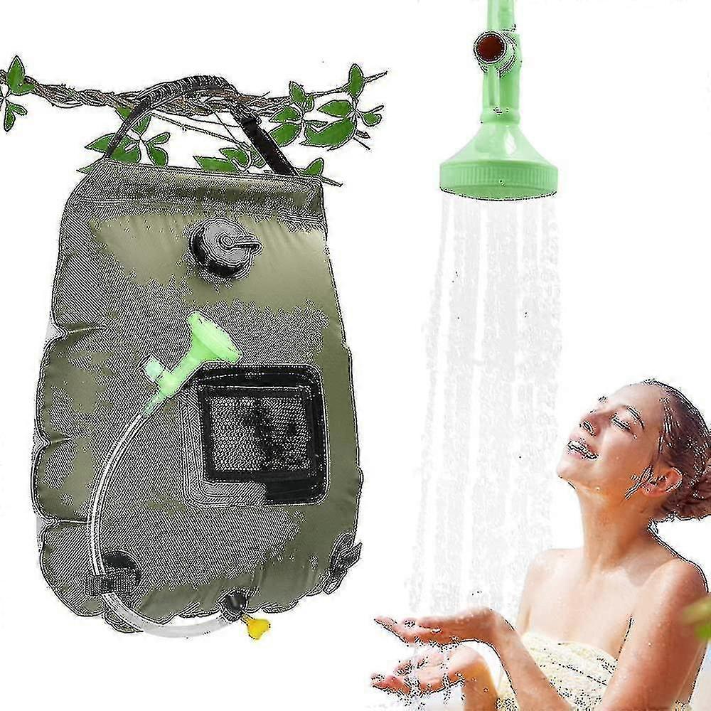Solar Shower Bag. 20l Camping Travel Shower Bag Solar Powered Portable Hot Water