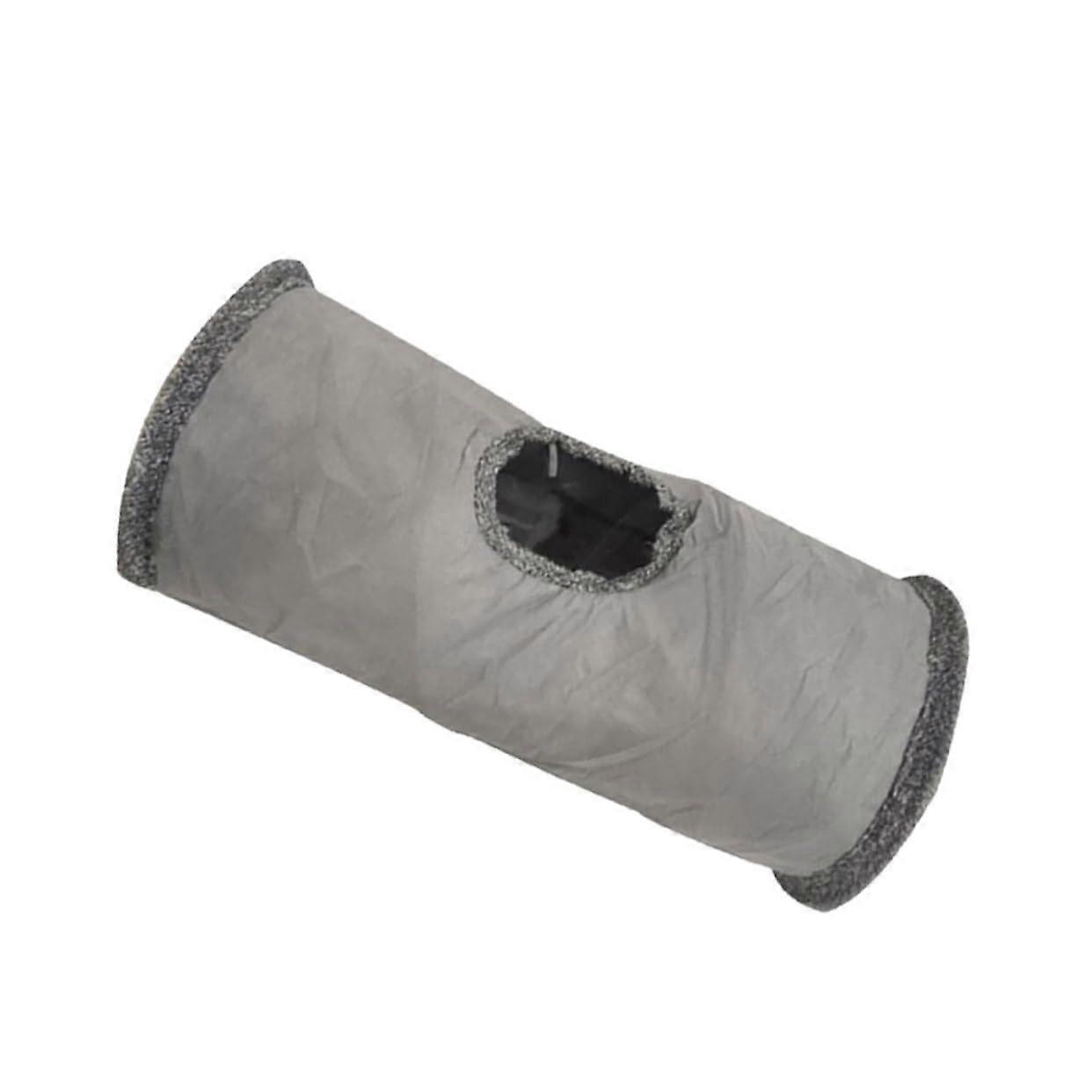 Cat Toy Catnip Tubes and Tunnel Set for Kittens, Plush Cat Nest and Bed, Grey Color, Ideal for Indoor Cats