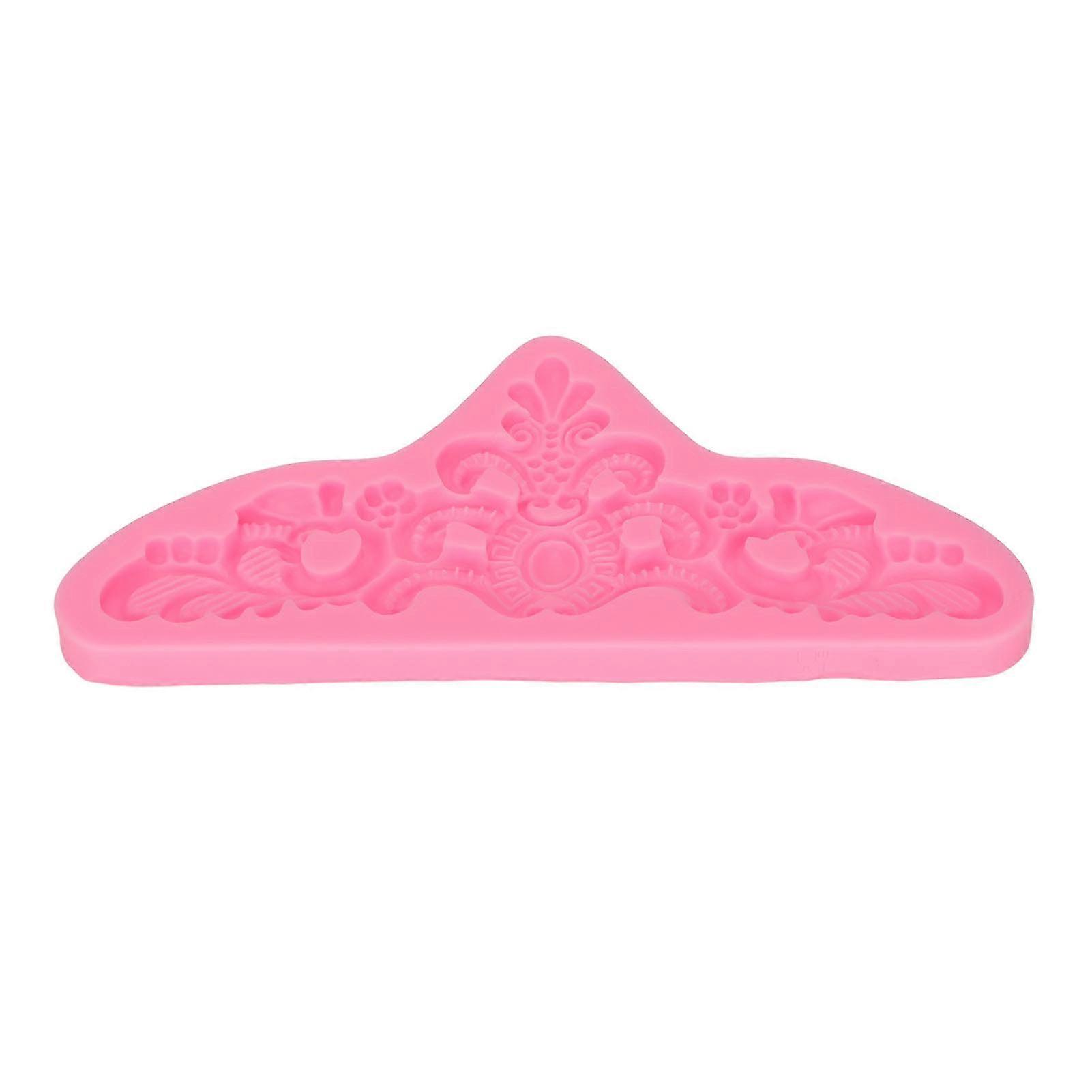 Flexible Heat Resistant Silicone Molds with Embossed Pattern for DIY Cakes