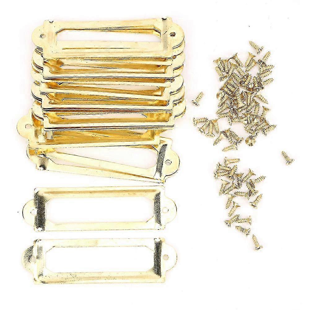 20 Pcs Drawer Label Suitable for Students DIY Retro Drawer Signs Shelf Note Accessory Yellow