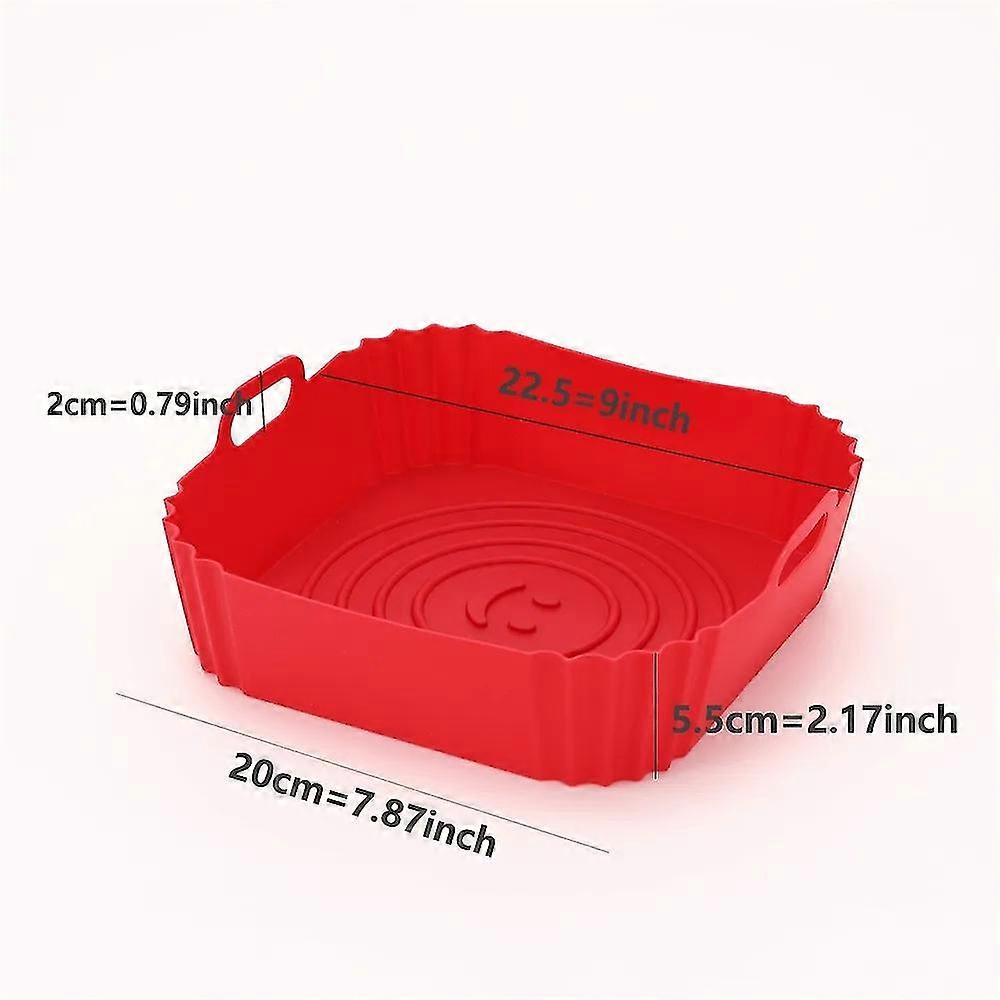 Silicone Baking Tray for Air Fryers - Reusable Basket for Pizza and Fried Chicken