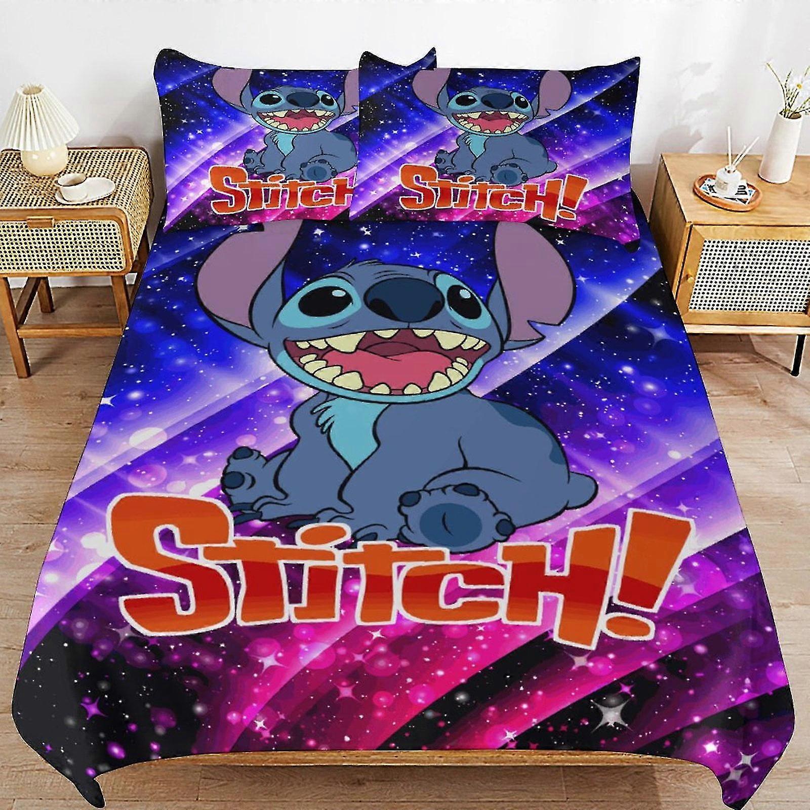 Microfiber Bedding Set with 3D Print, Lightweight 3 Piece Comforter Set, Includes 1 Duvet Cover and 2 Pillow Shams for Kids