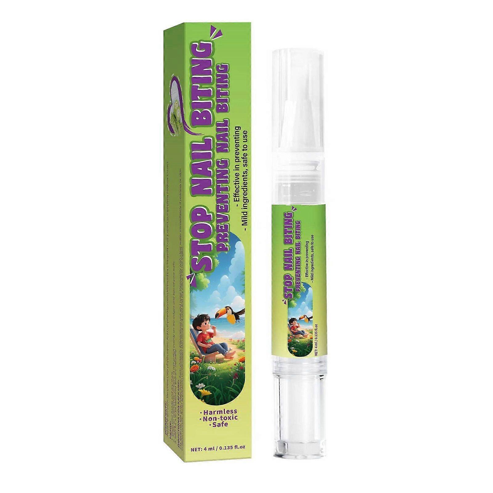 子供のための爪噛み治療、爪噛み予防、指を噛む習慣のある大人と子供が爪を噛むのをやめるのを助けるH.