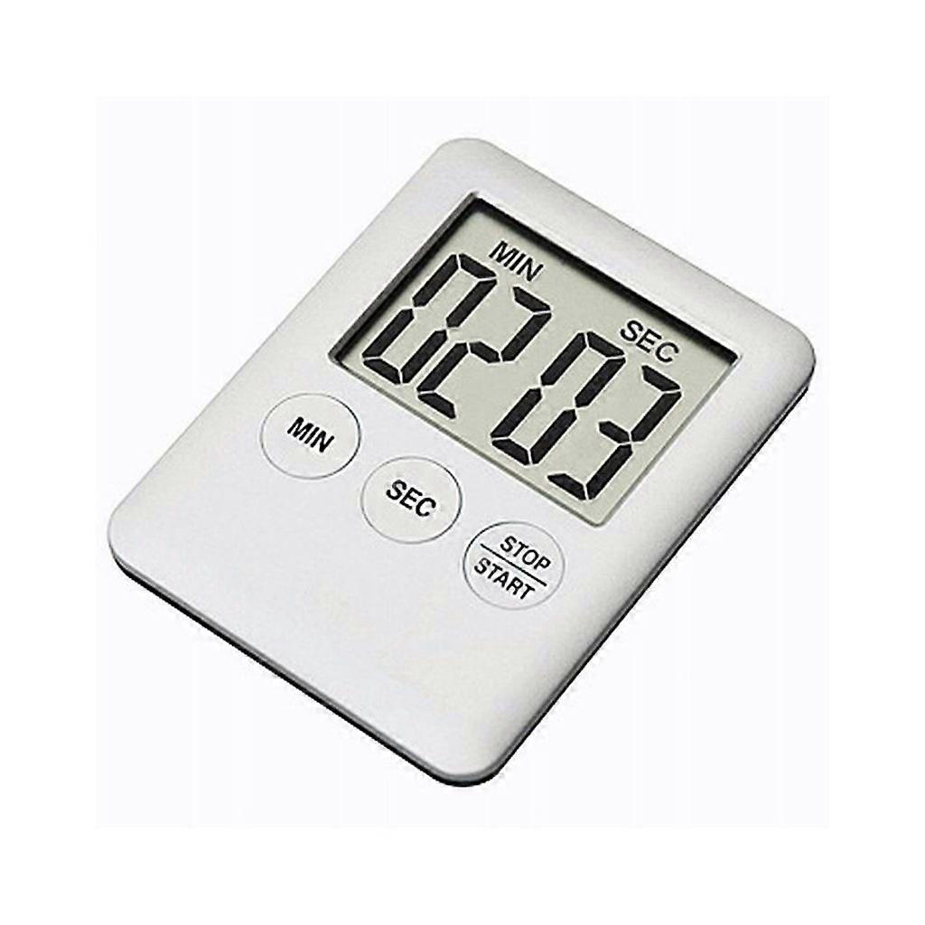 Thin Cooking Timer Kitchen Time Countdown Alarm Clock Baking Pizza Tool White