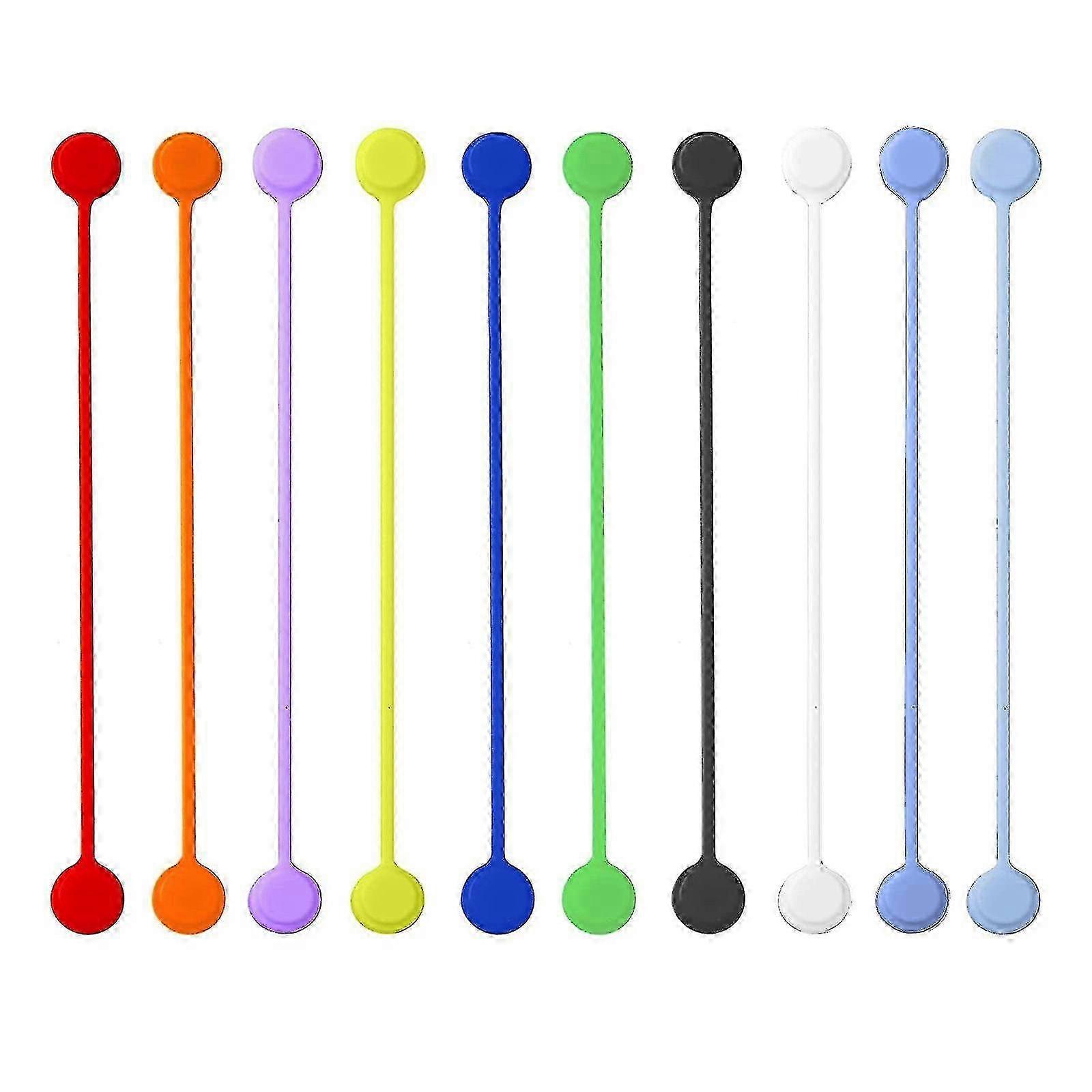 10 Pcs Reusable Silicone Magnetic Cable Ties for Cord Management