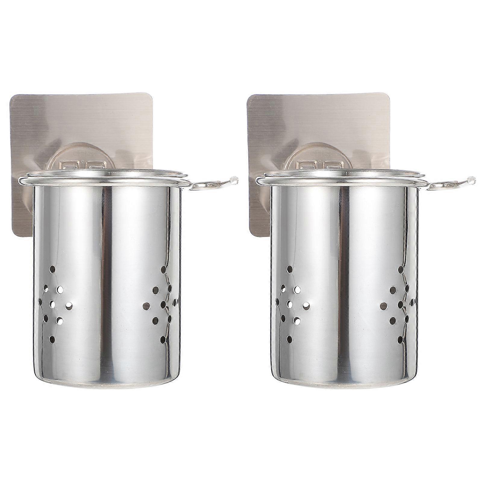 Silverware Rack Nail-Free Chopstick Holder Kitchen Tableware Organizer 2Pcs