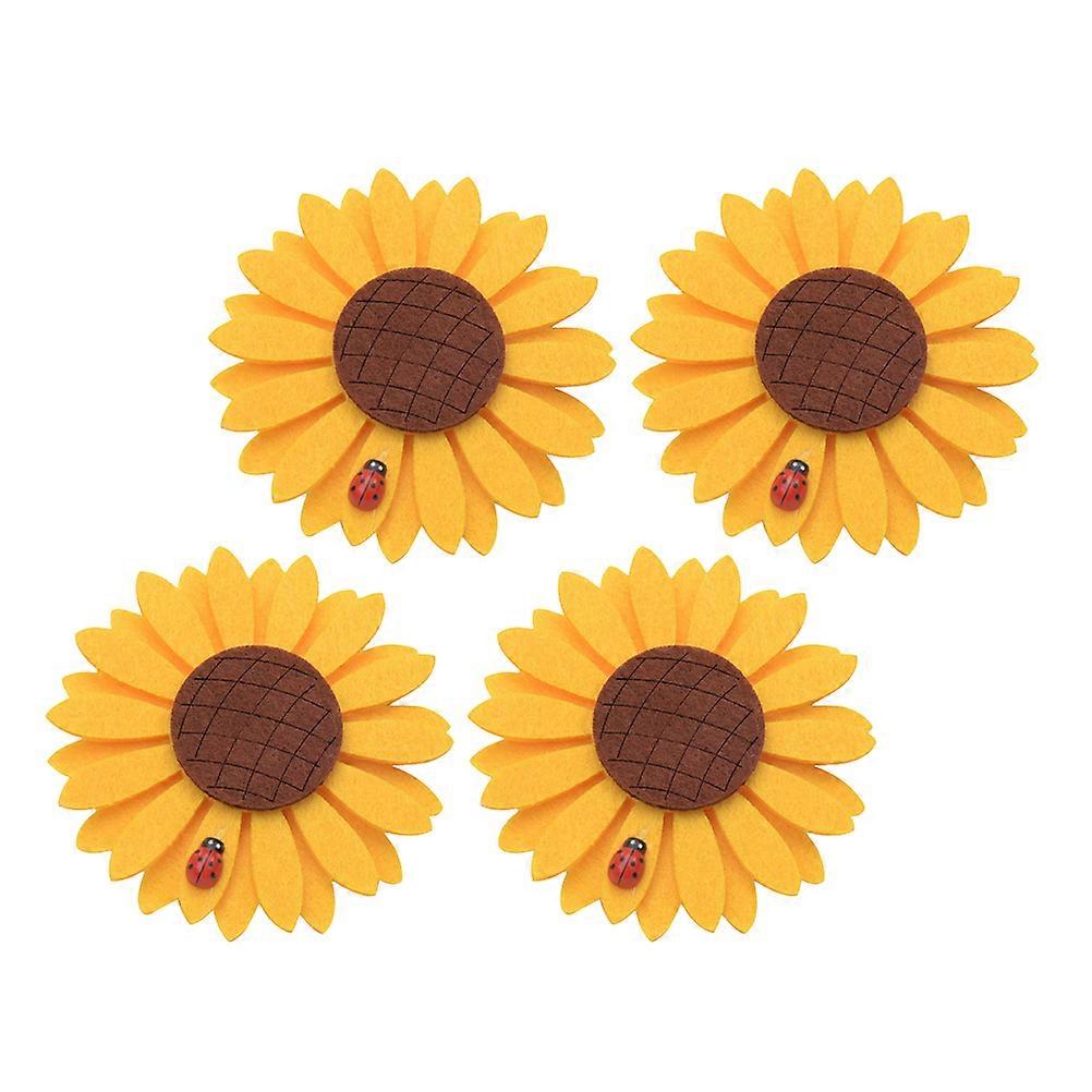 Here's a polished and professional product description based on the title you provided:

 

**4PCS Sunflower Curtain Tiebacks – Decorative Clamp