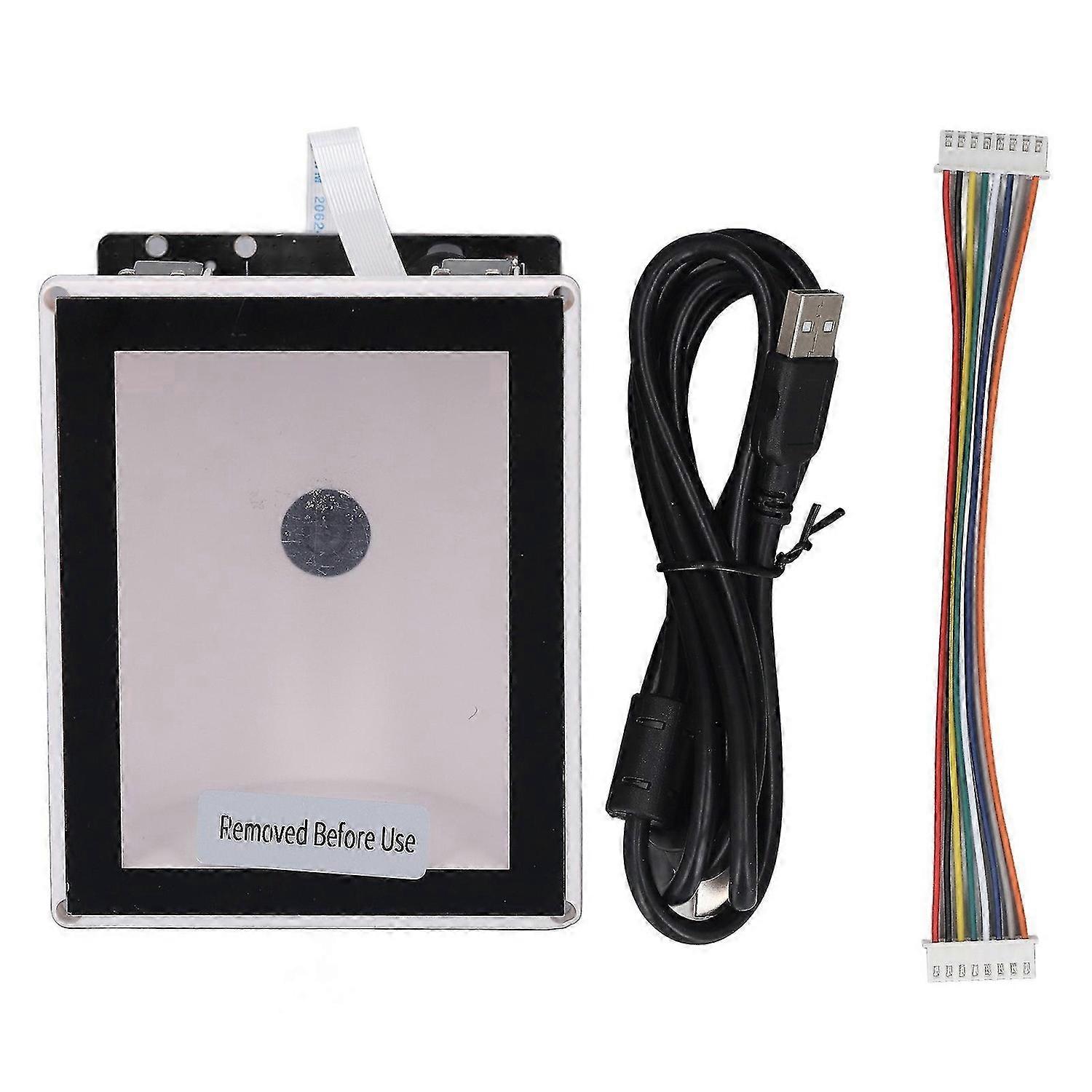 Embedded Barcode Scanner Automatic Sensing USB Serial Port 1D 2D Barcode Reader for Ticket Machine Assembly Lines 5V20V