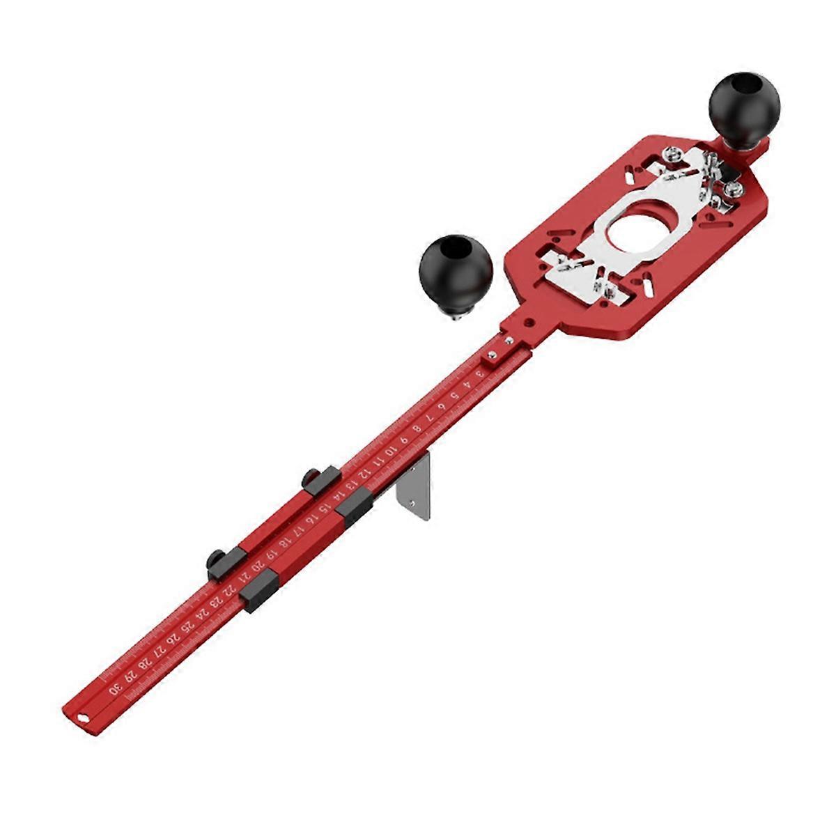 Woodworking Trimming Machine Slotting Base Milling Circle Slotting Position Milling Groove Bracket Router Circle Jig,A