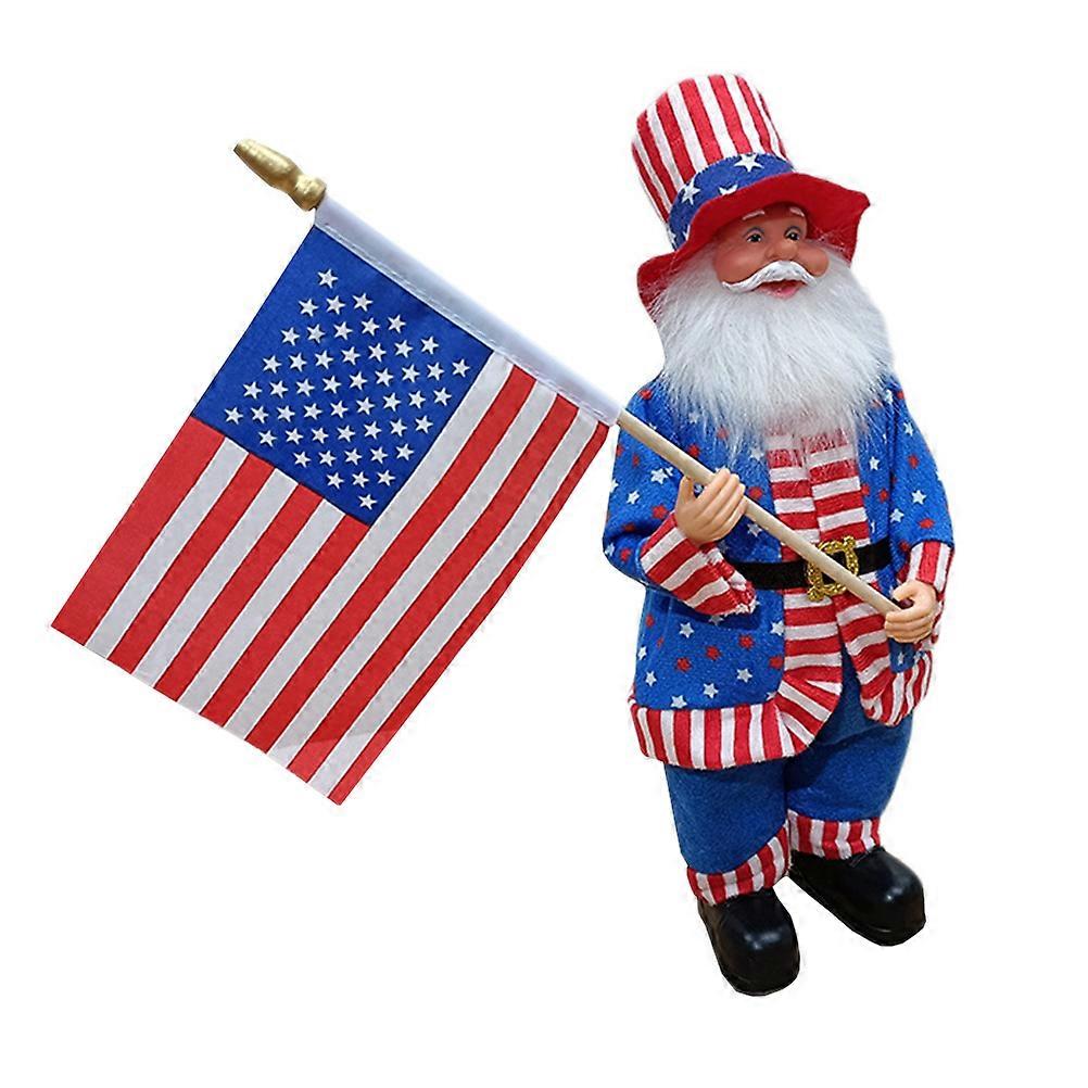 Figurine Ornament Independence Man Adorn Home Decoration Realistic Style Enamel Material 1Pcs