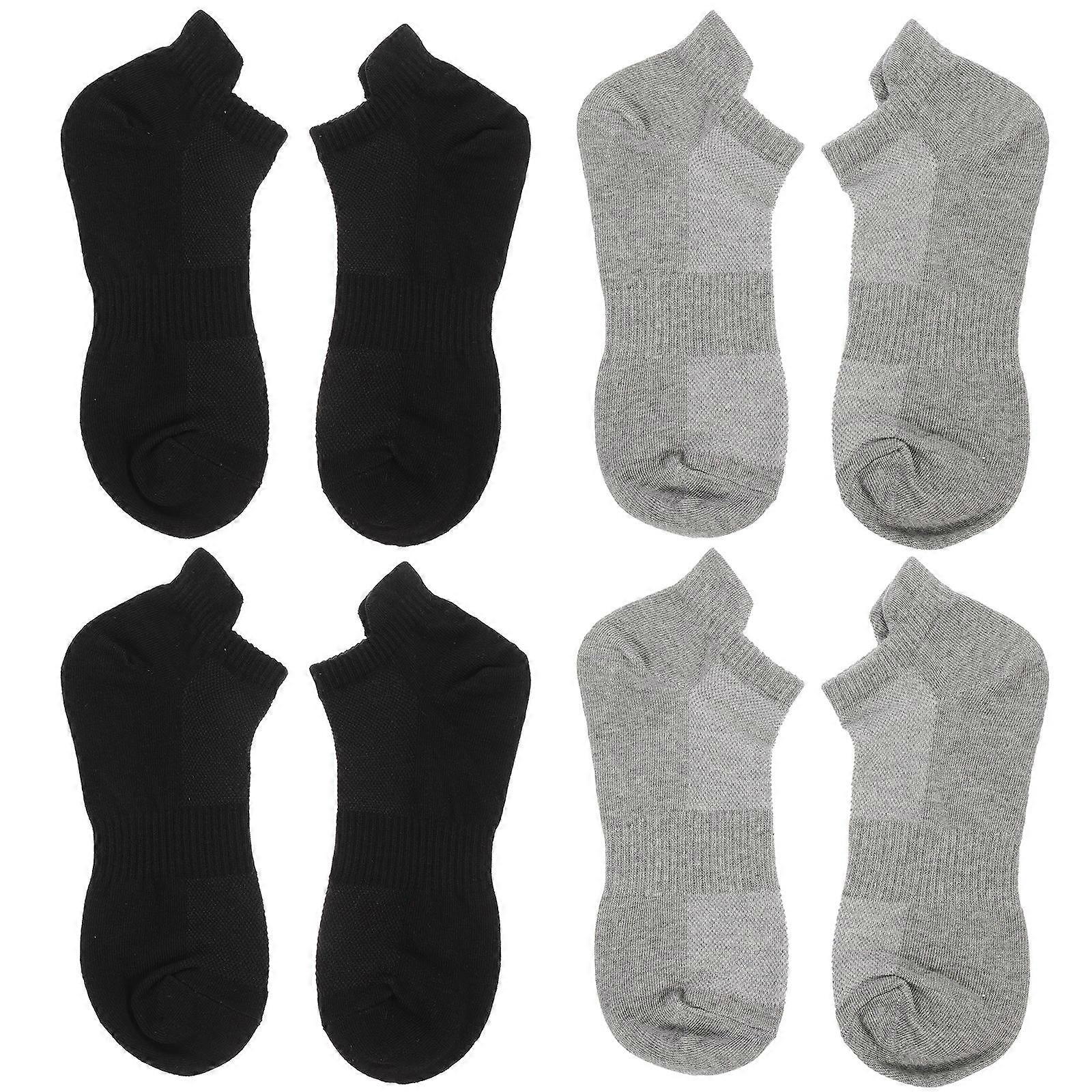 Unisex Cotton Socks Low-cut Liners Socks Running Cycling Walking Hiking 8 Pcs