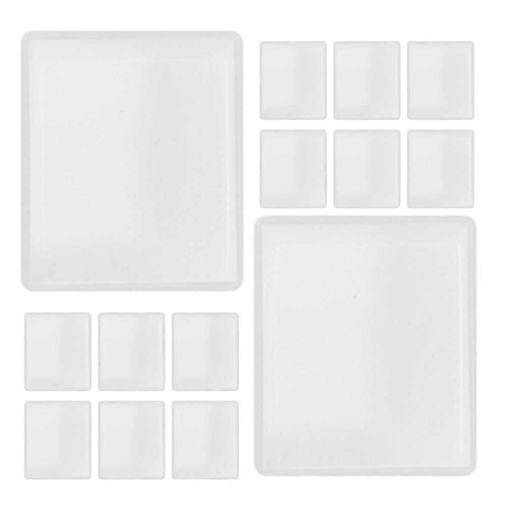 Plastic Empty Paint Pans Diy Watercolor Paint Pans White Rectangular 100Pcs