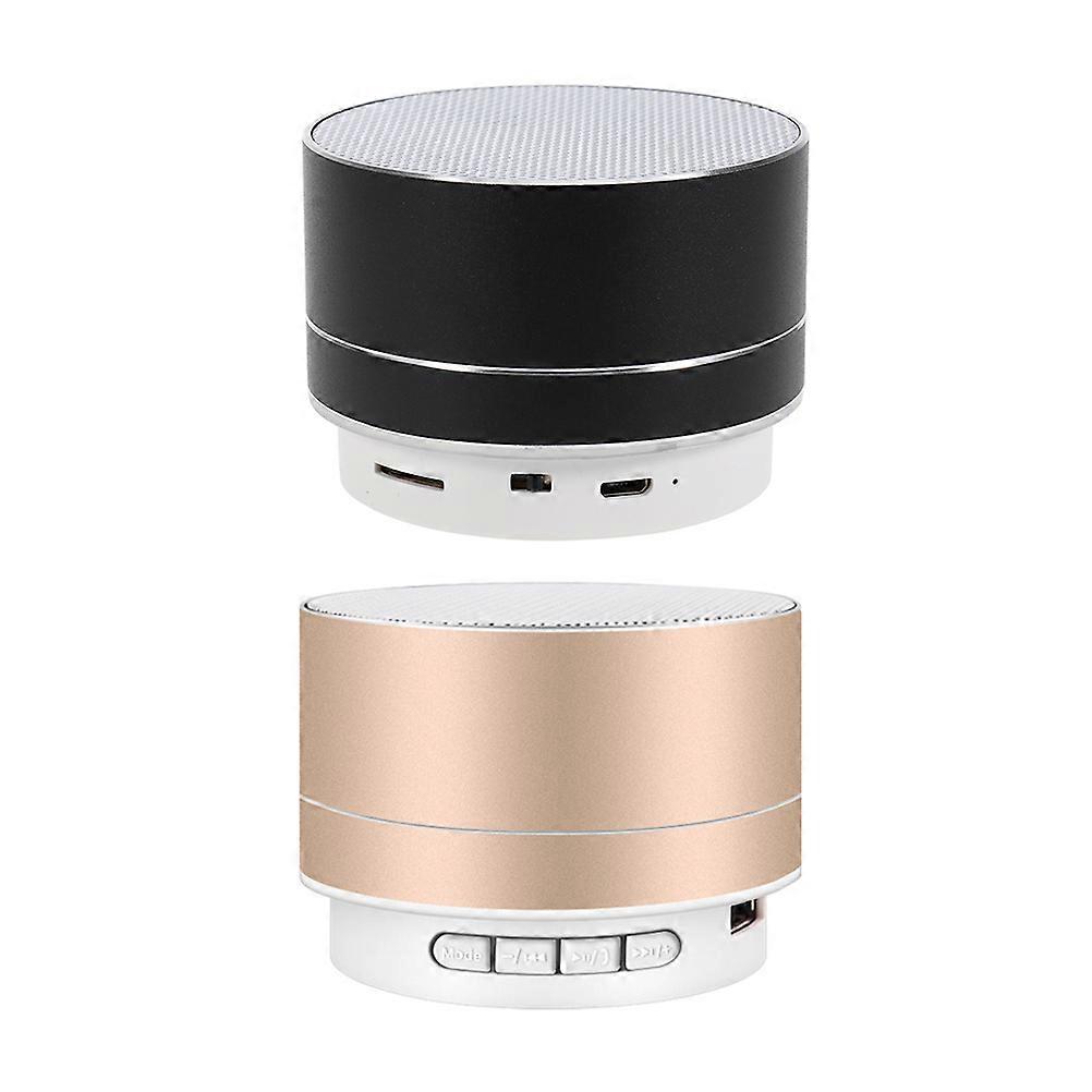 Portable Cycling Speaker Rechargeable Travel Led Audio Speaker Golden 2.75X2.75X1.89in 2Pack