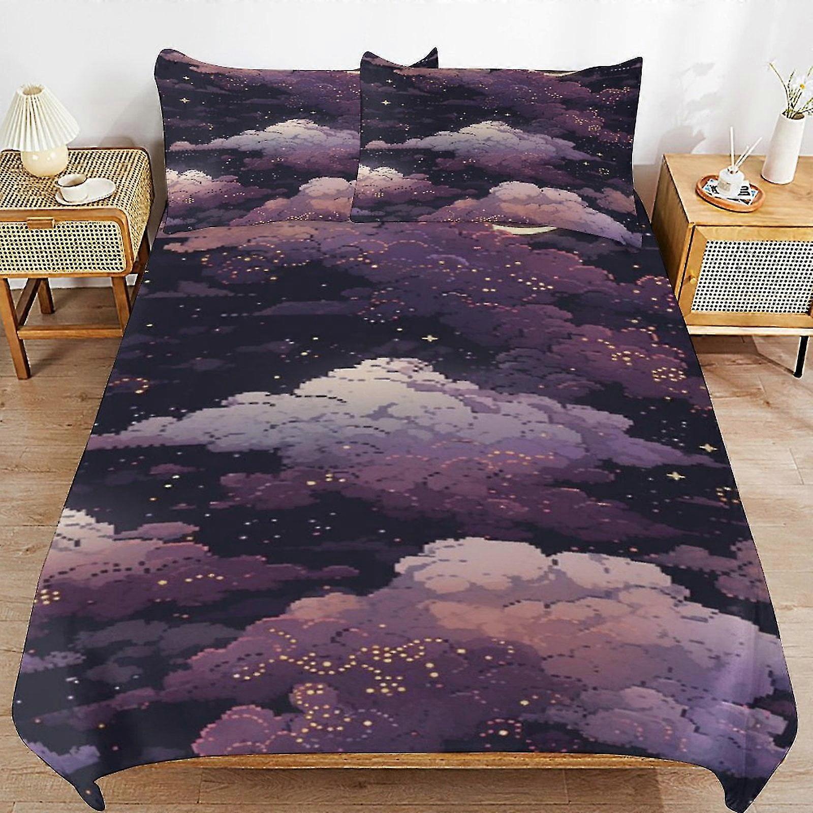 Conjuntos de cama de microfibra impressos em 3D para crianças, conjunto de edredom leve de 3 peças com capa de edredom e fronhas