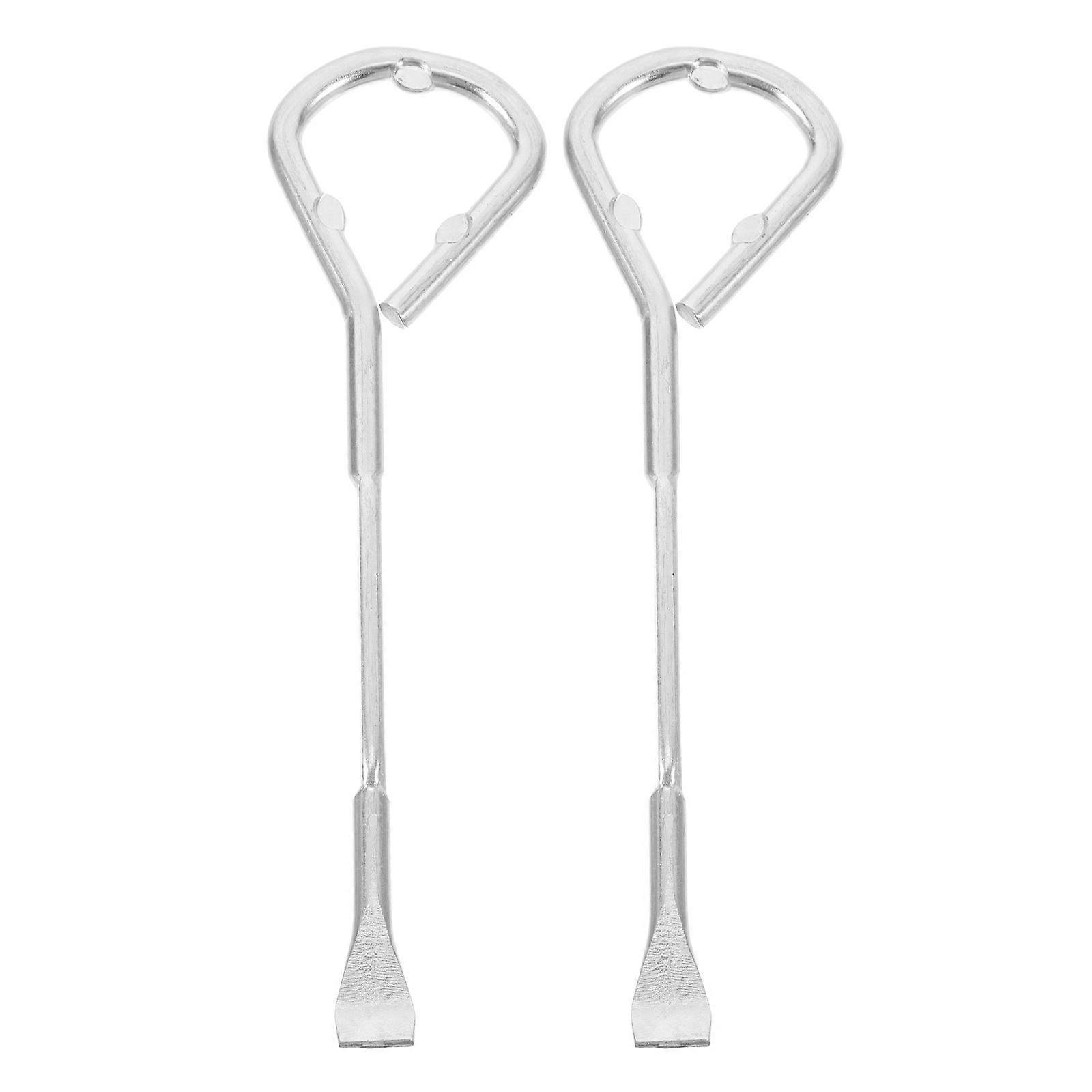 2Pcs Metal Paint Can Opener And Beer Or Soda Bottle Opener Multifunctional Portable Paint Bottle Opener Lid Removal Tool Silver