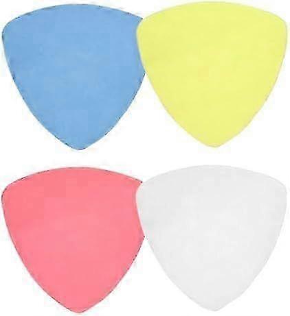 4-Piece Sewing Chalk Triangle Set in an Invisible Box - Colorful Pens for Fabric Marking (White, Yellow, Red, Blue)
