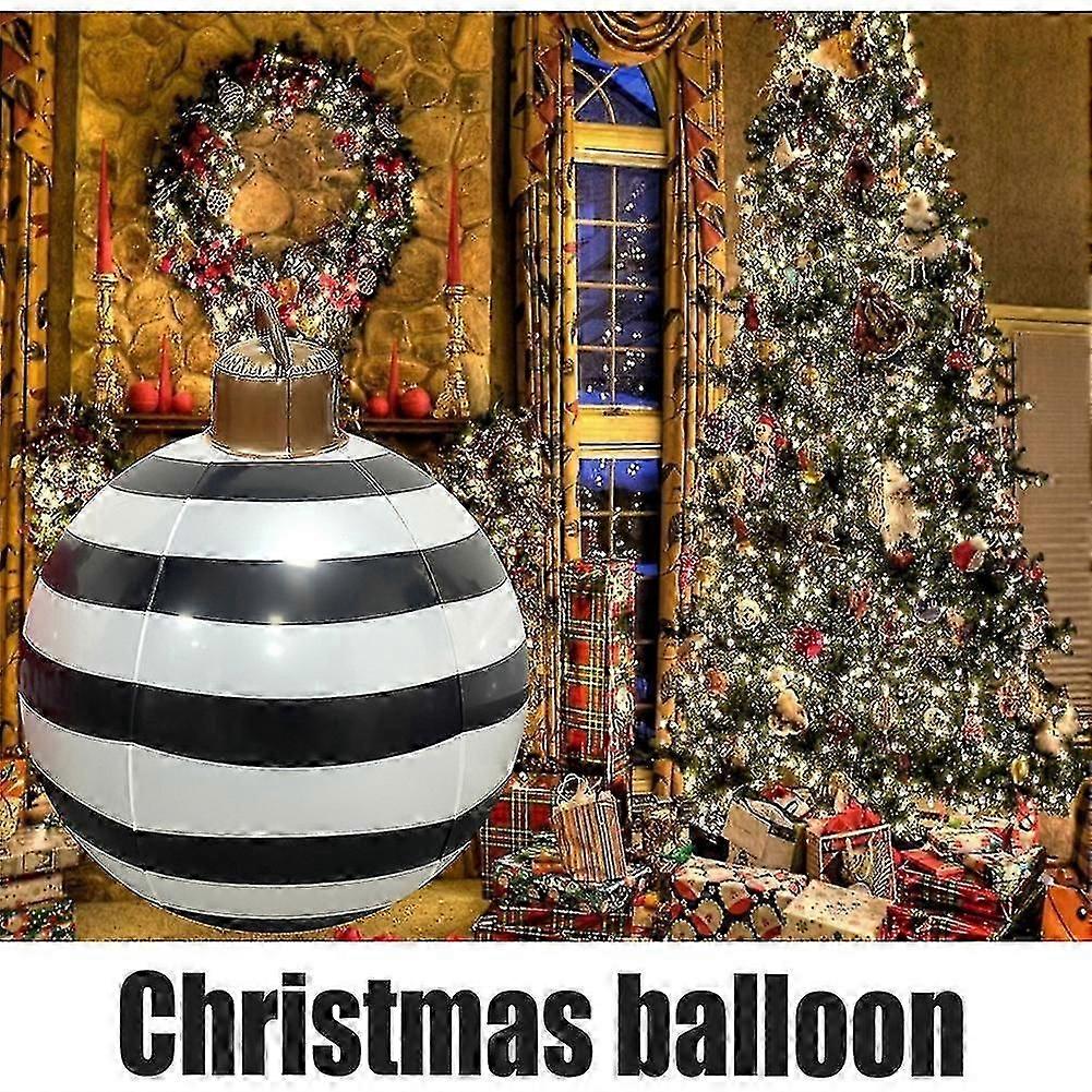 Boule gonflable de Noël de Noël, ballon de jouet gonflable de décorations extérieures gonflables de Noël sans lumière