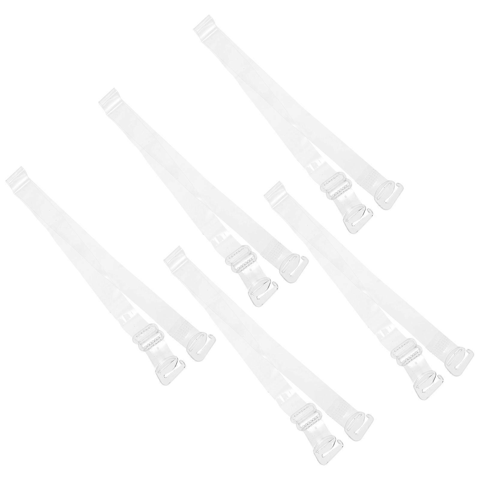 10 Pairs Adjustable Transparent Bra Straps for Invisible Shoulder Support