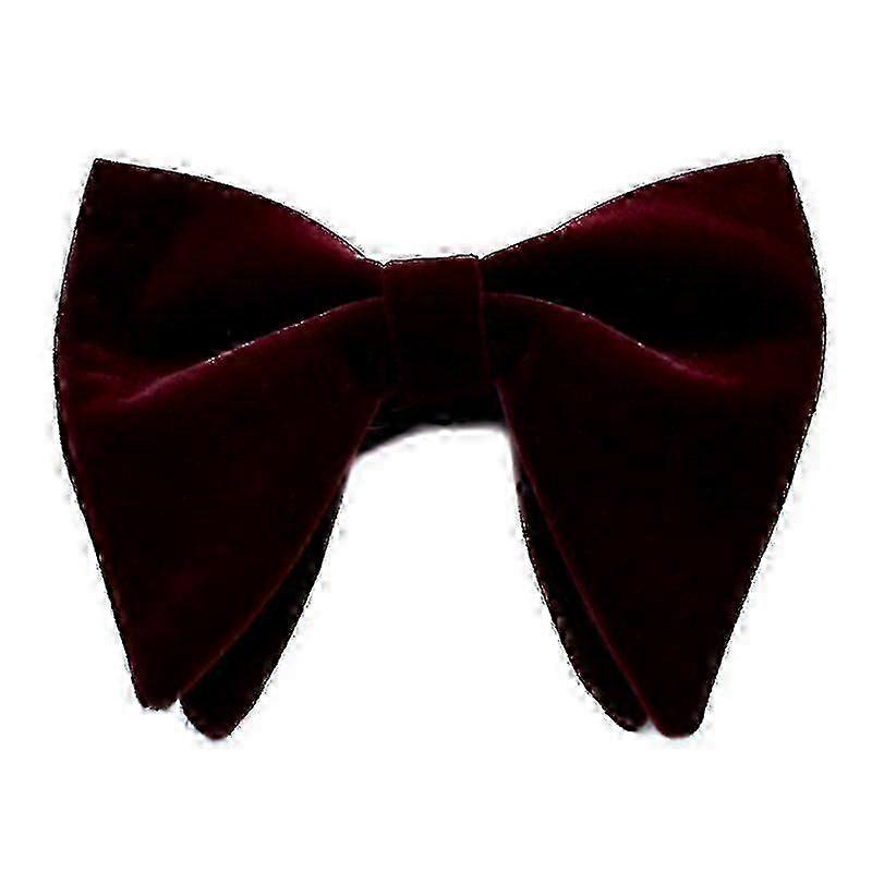 ربطة عنق مزدوجة الطبقة المخملية للرجال - ربطة عنق سهرة برقية برقية