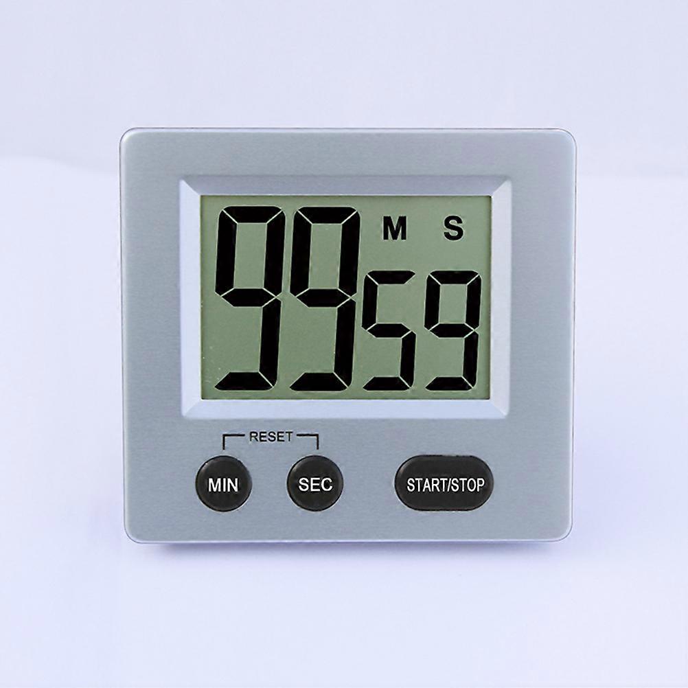 Cooking Timer Magnetic Rectangular Sky-Blue 8.5*7.7 Cm Countdown Alarm Foldable Kickstand Large Sound 1Pack