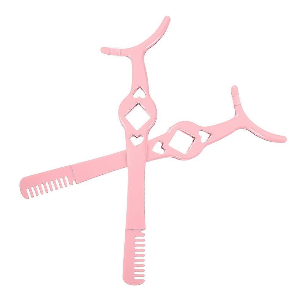 Stainless Steel Lash Tweezers with Comb Lightweight Eyelash Applicator Tool for Precise Curling & False Lash Application Multi Functional Beauty