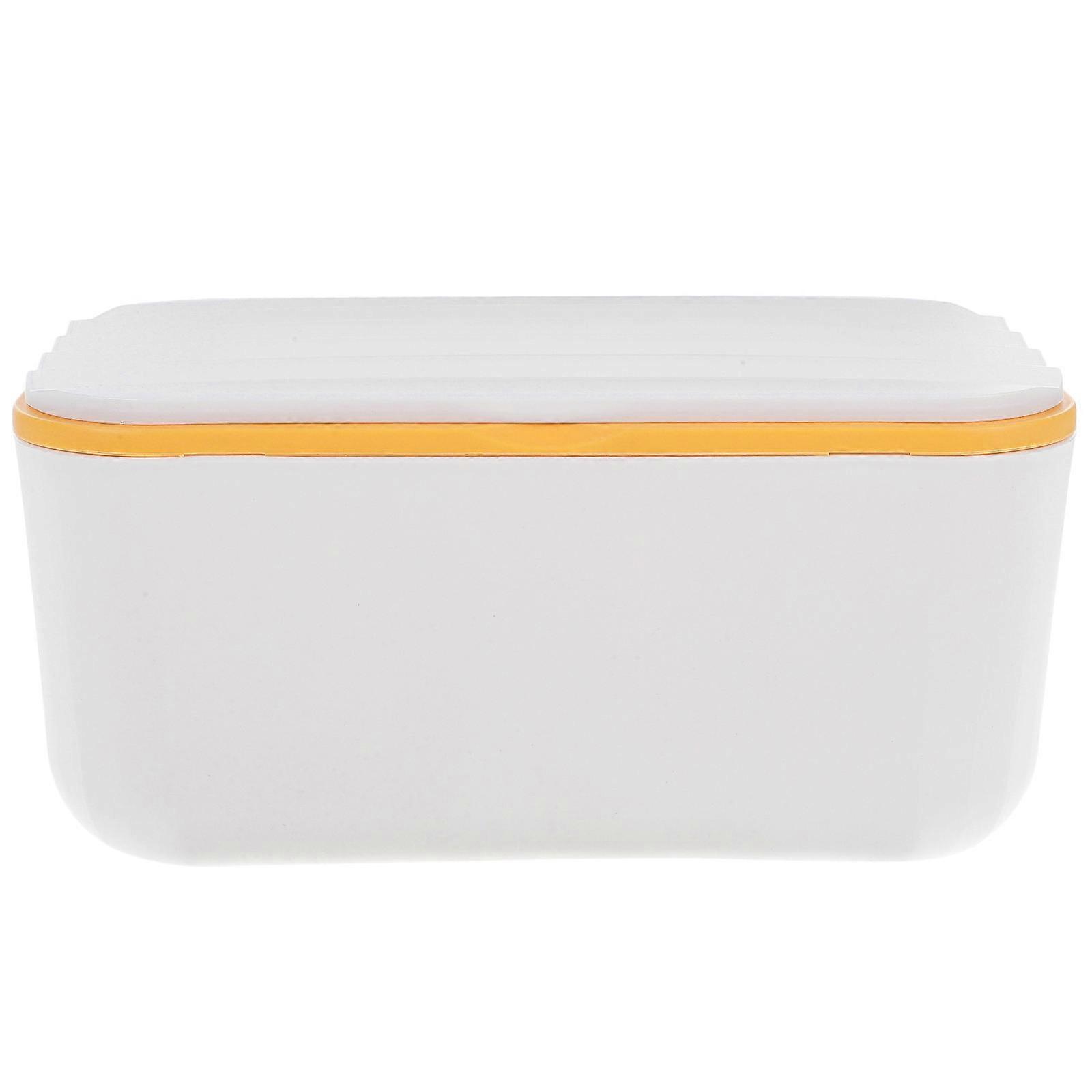 Dustproof Tissue Box Container Napkin Box Rectangular Shape For Daily Needs PP Material 1Pack