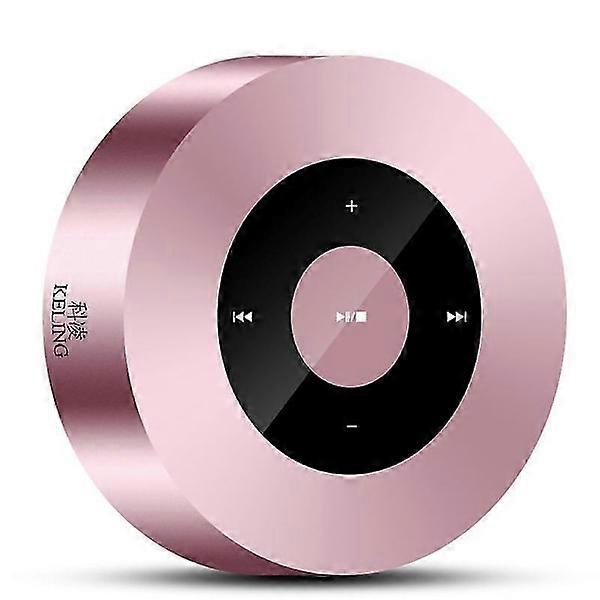 Premium Bluetooth speaker rose gold mini speaker with waterproof case portable microphone for iPhone iPad tablet shower gift girl