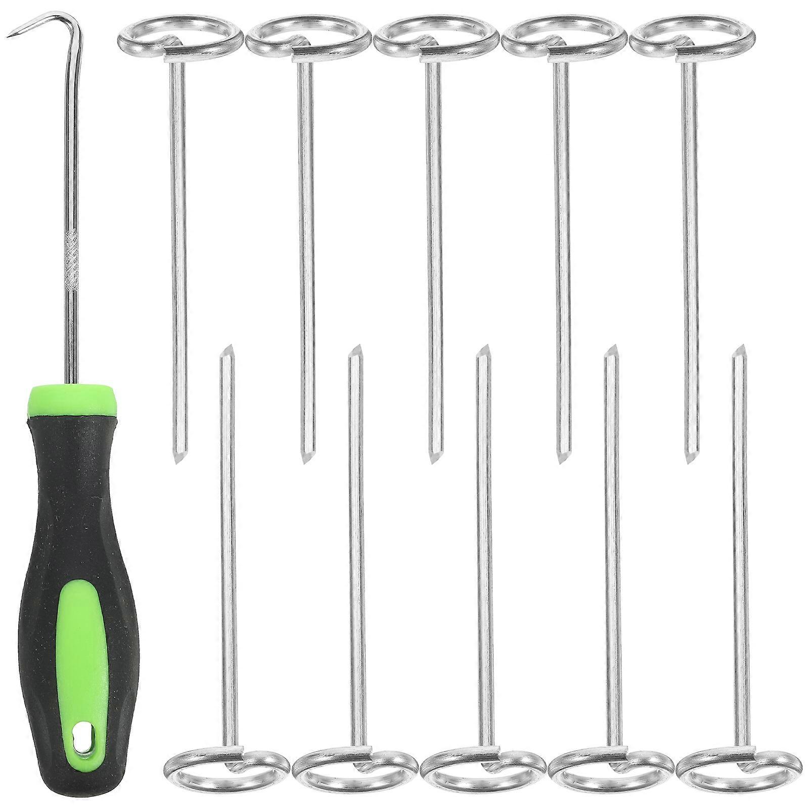 Stainless Steel Ground Pegs Set for Tent Use Heavy Duty and Durable Assorted Color