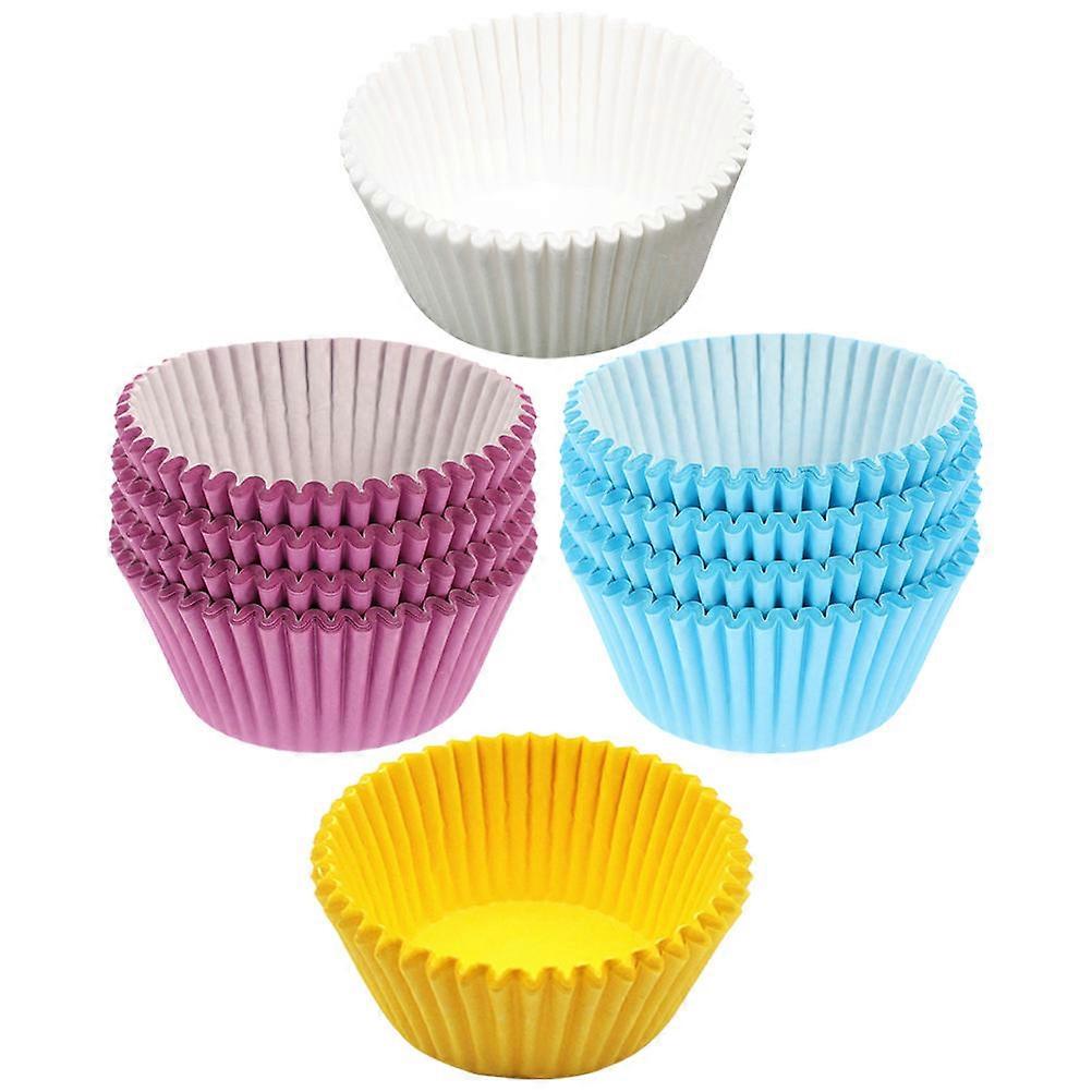 400pcs Greaseproof Cupcake Liners Baking Cups Muffin Paper Wrappers Multi Color Heat Resistant for Birthday Wedding Shower Party Supplies
